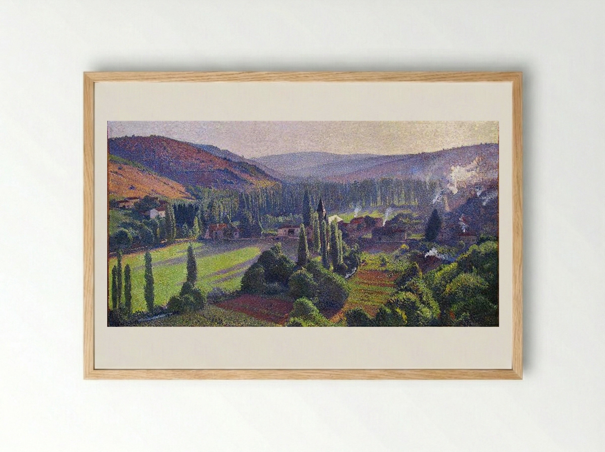 Labastide du Vert in Marquayrol - Henri Martin - Framed Print Wood