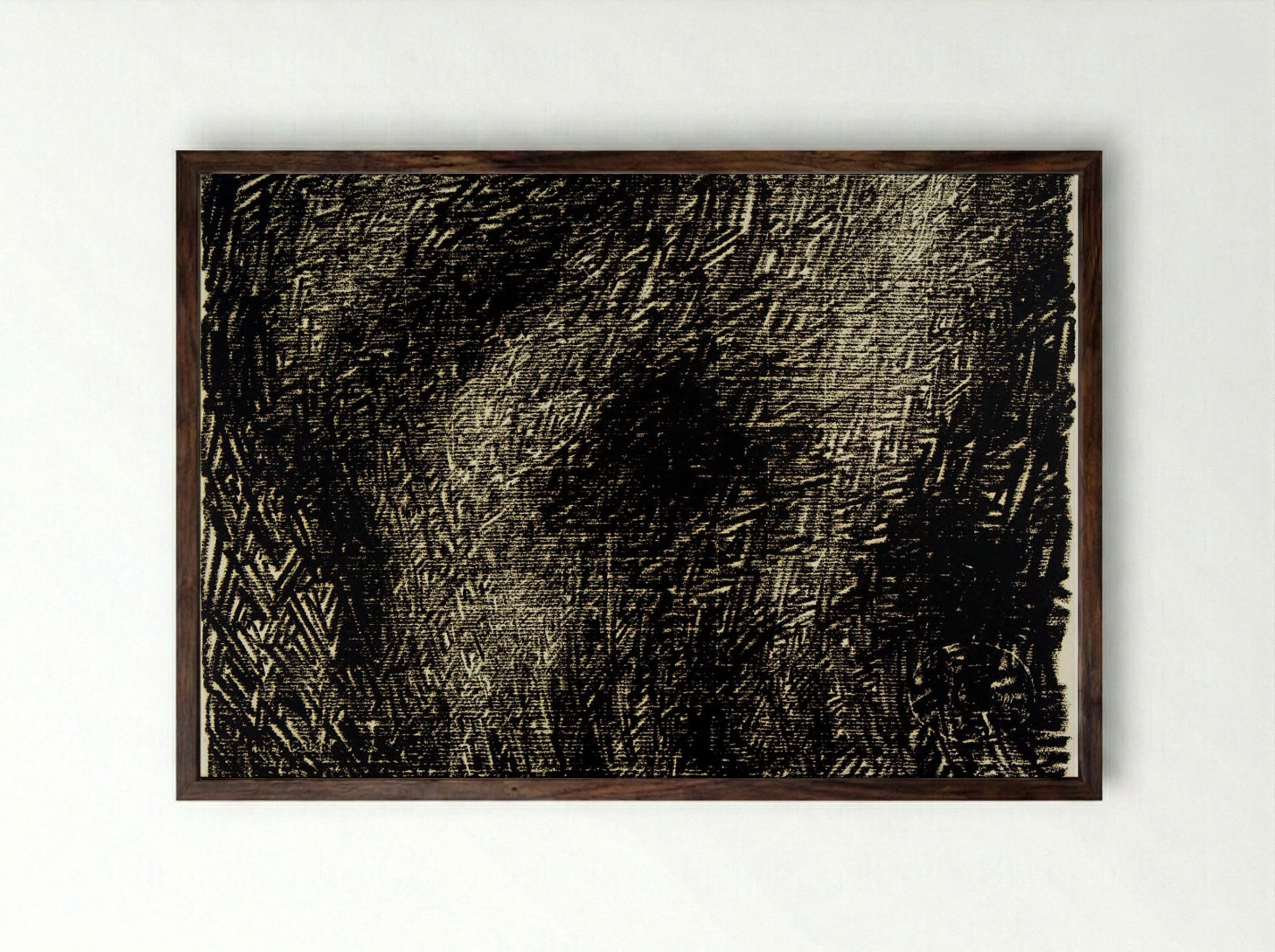 Labyrinth - Martin Kline - Framed Print Dark Wood