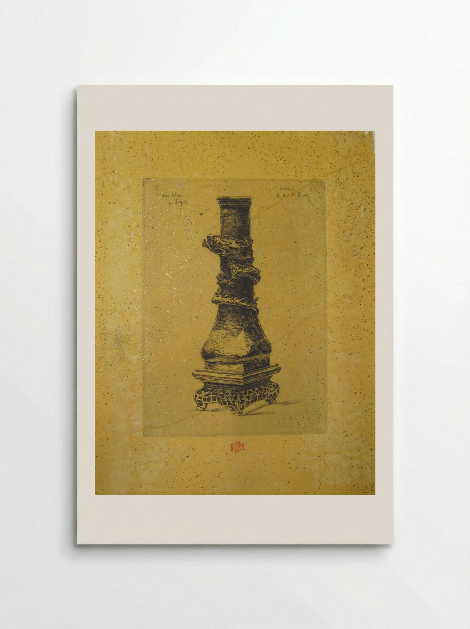 Lacquered Tin Vase - Félix Hilaire Buhot - Poster