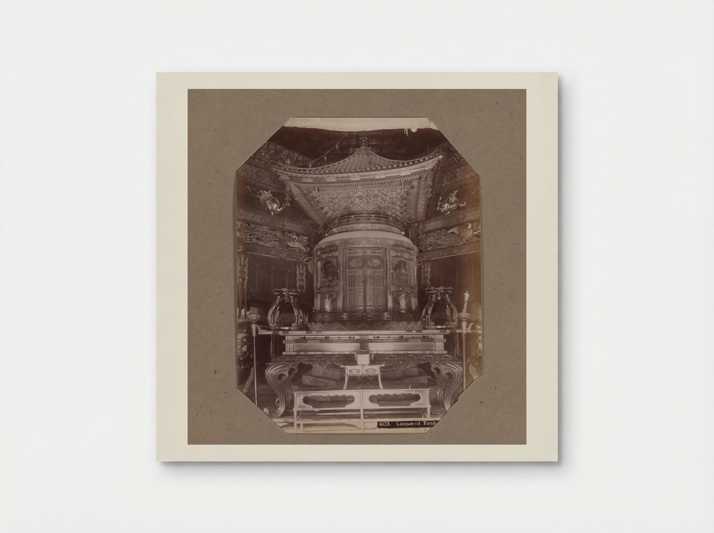 Lacquered Tomb at Zojo-ji Temple - Kusakabe Kimbei - Poster