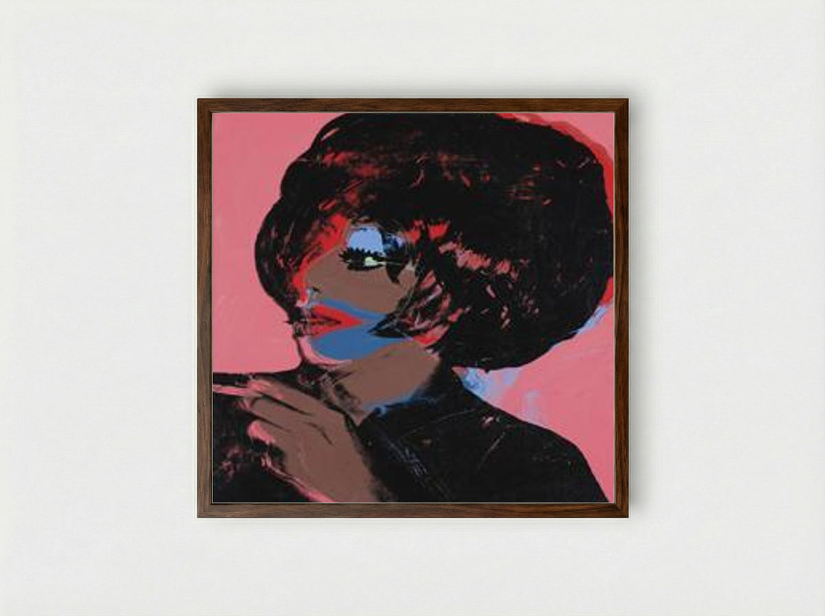 Ladies and Gentlemen - Andy Warhol - Framed Print Dark Wood