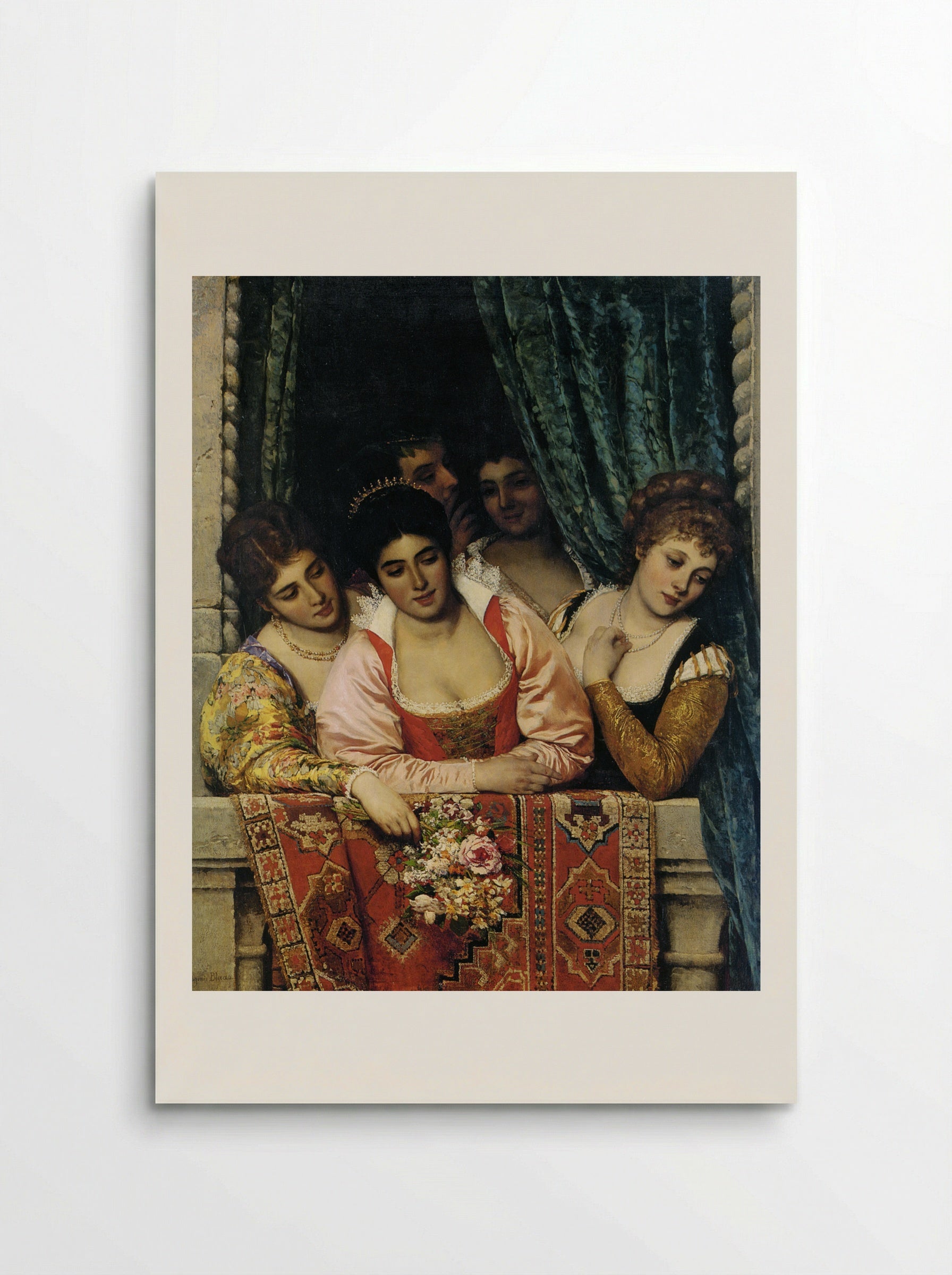 Ladies on a Balcony - Eugene de Blaas - Poster