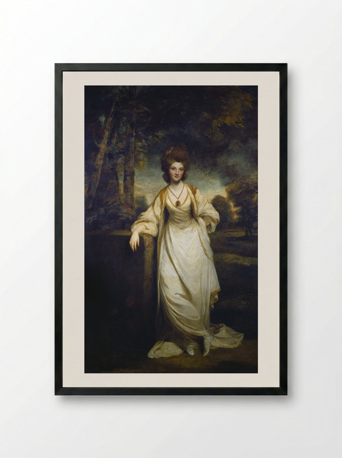 Lady Elizabeth Compton - Joshua Reynolds - Framed Print Black