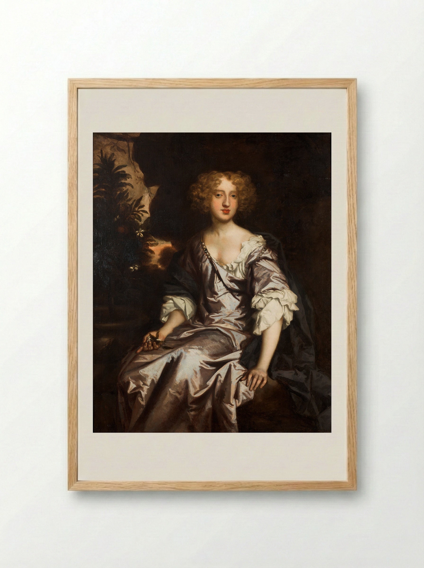 Lady Elizabeth Spelman - Sir Peter Lely - Framed Print Wood