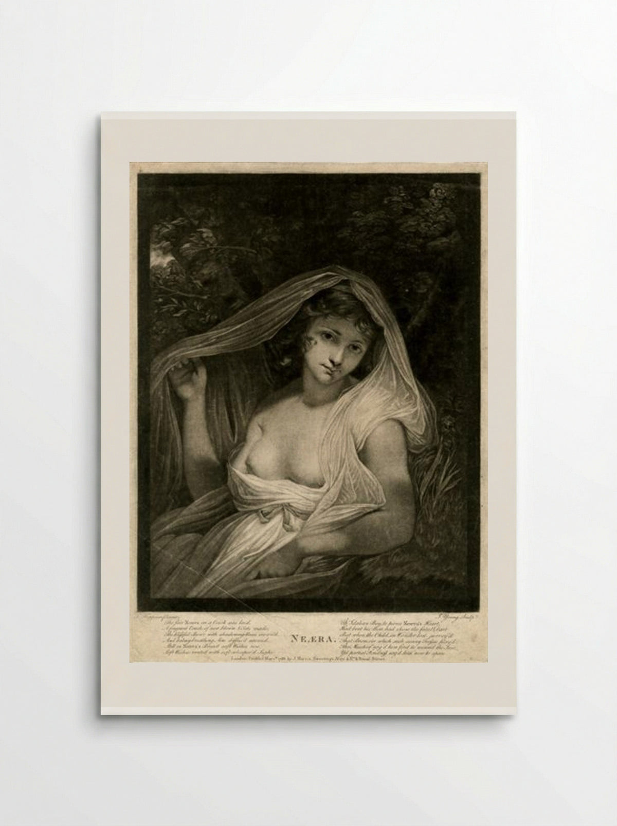 Lady Hamilton as Neæra - John Hoppner - Poster