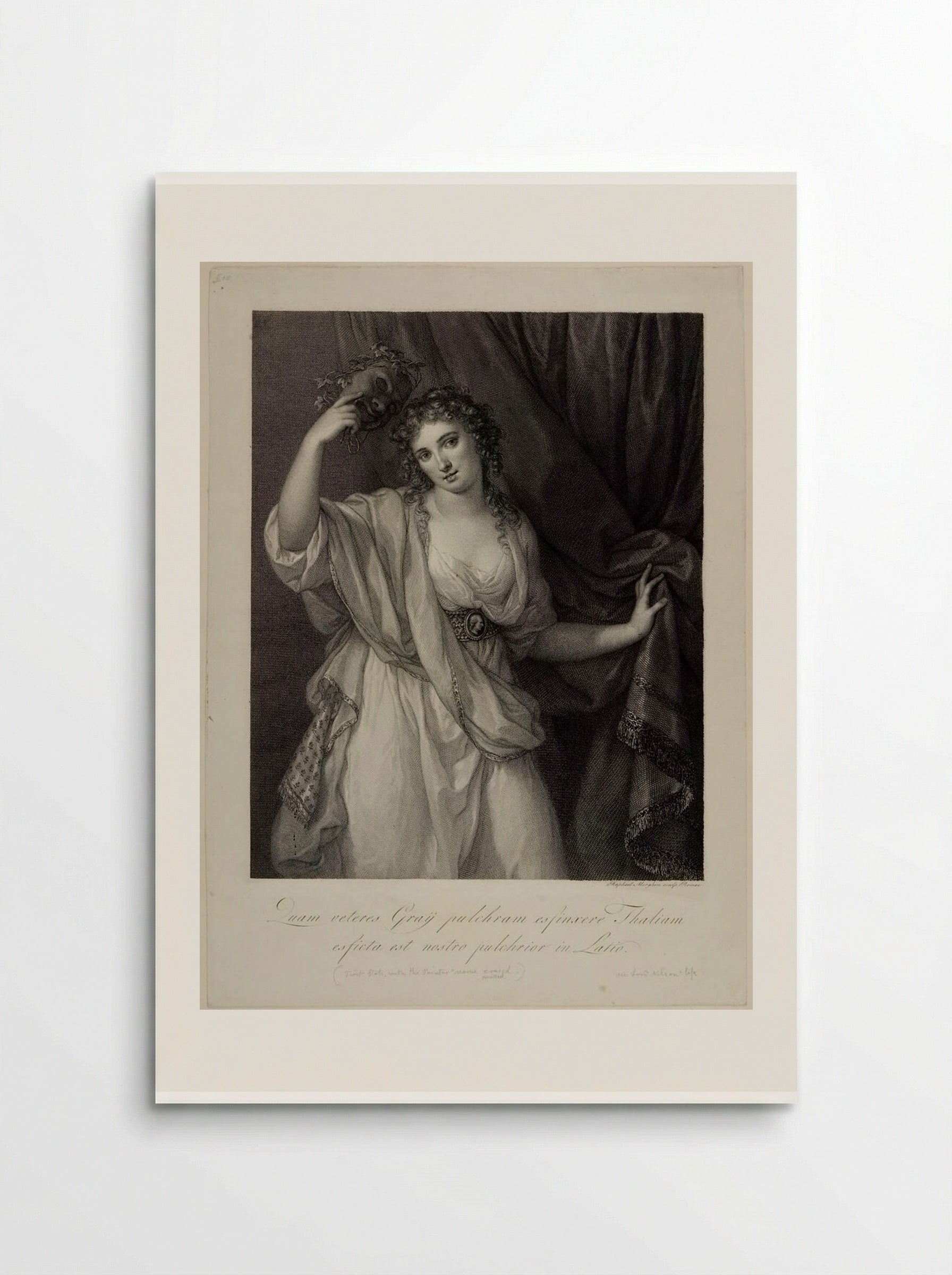 Lady Hamilton as the Comic Muse - Raphael Morghen - Poster