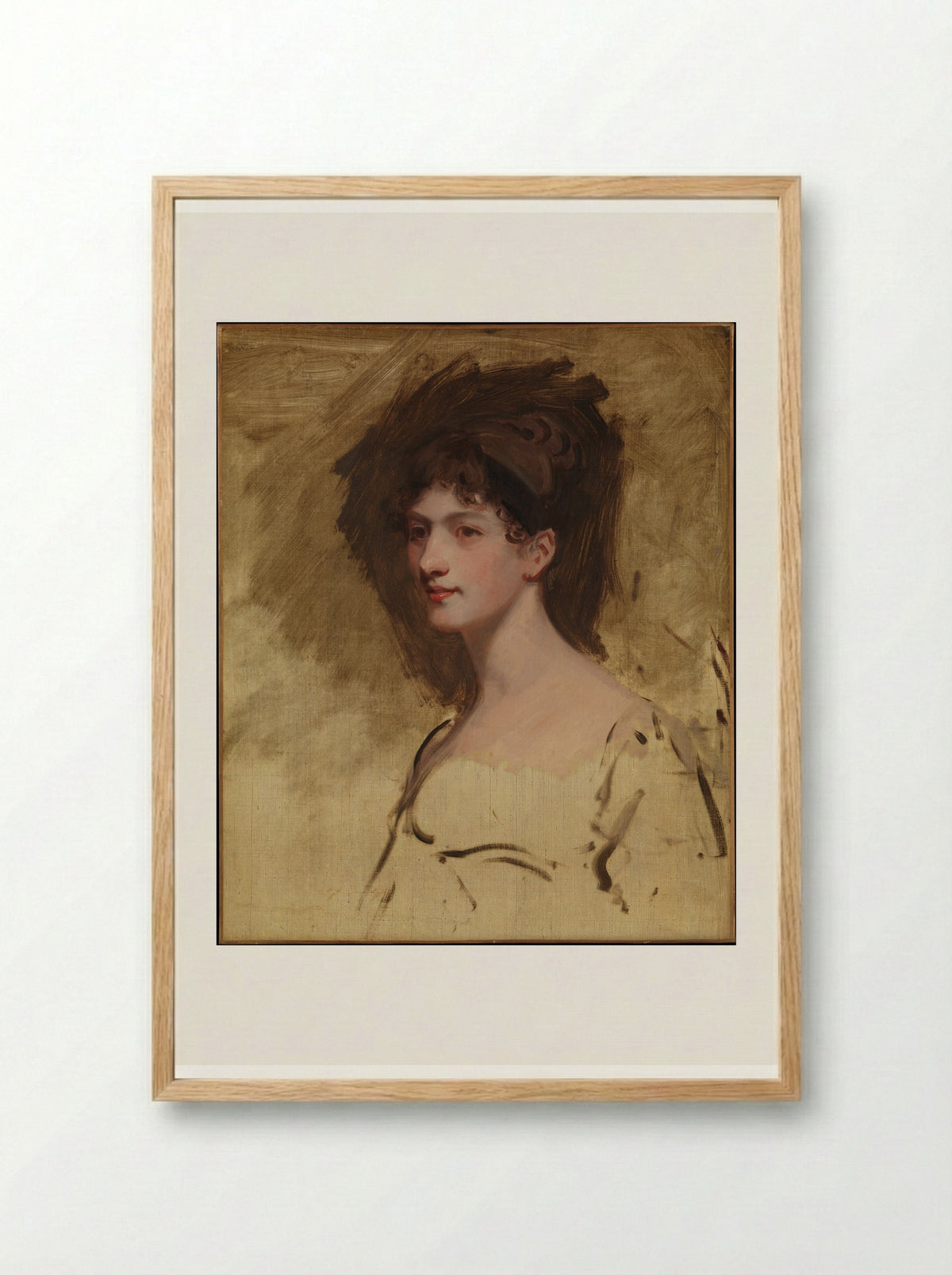 Lady Hester King - John Hoppner - Framed Print Wood