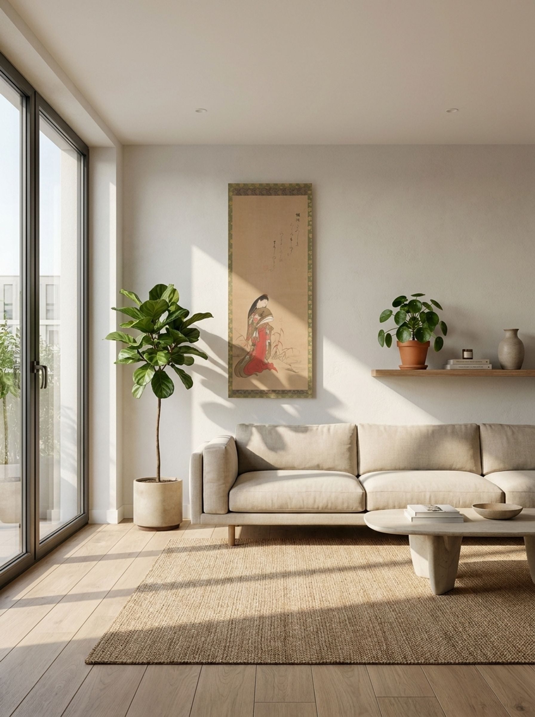 Lady Ise by the Riverbank - Nishikawa Sukenobu - Lifestyle