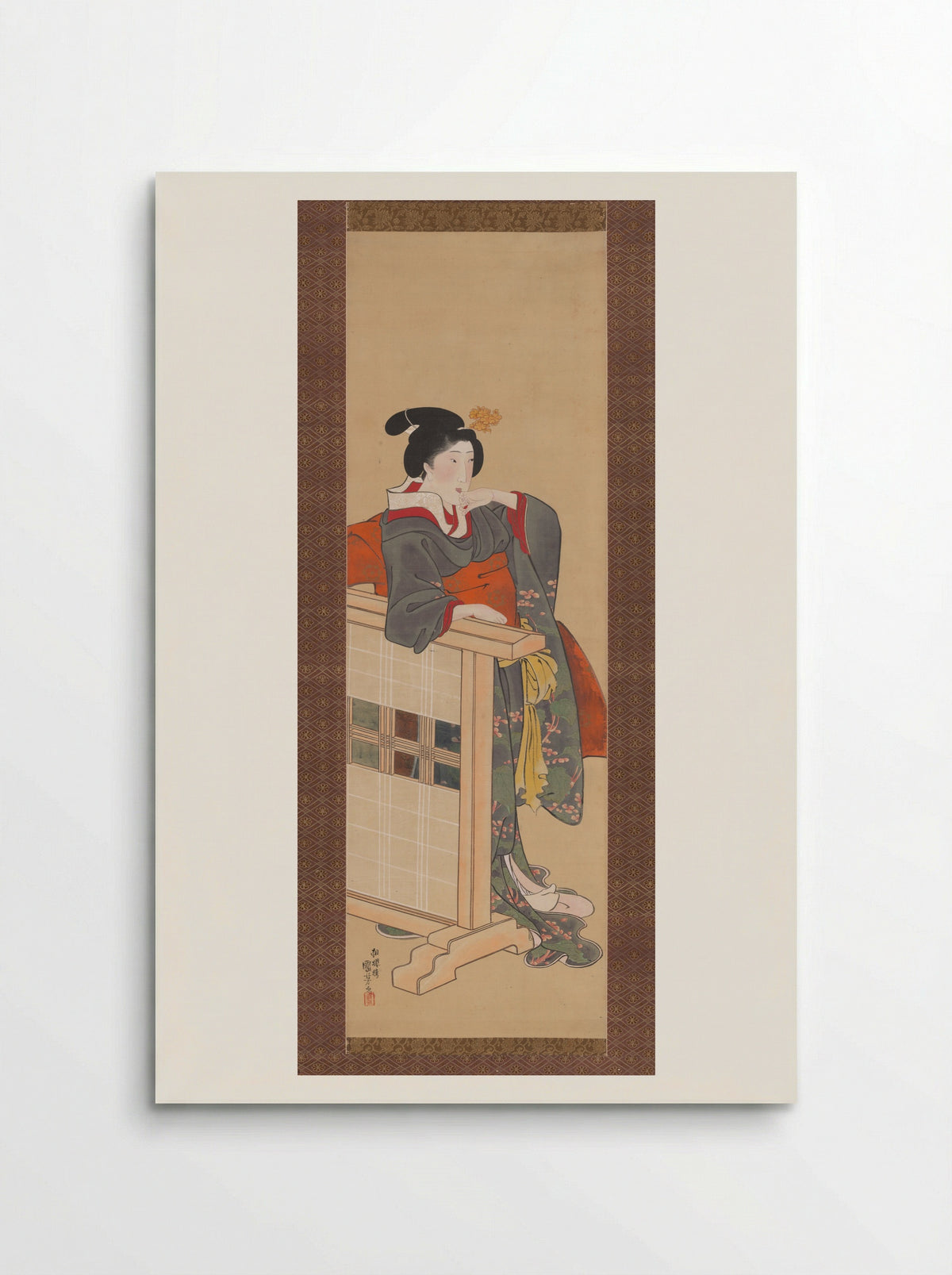 Lady-in-Waiting at Edo Castle - Utagawa Kuniyoshi - Poster