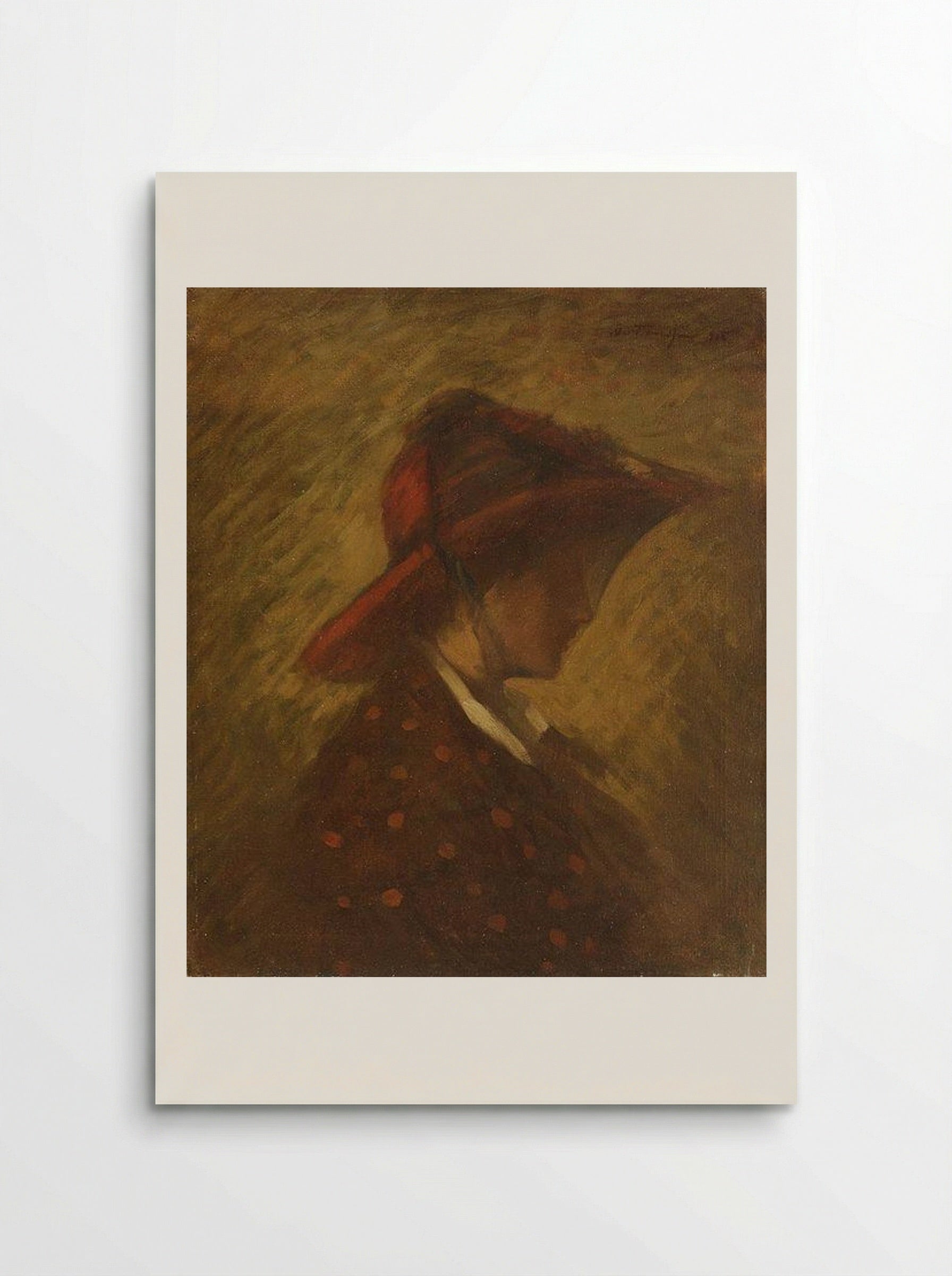 Lady with Veil - Nicolae Tonitza - Poster