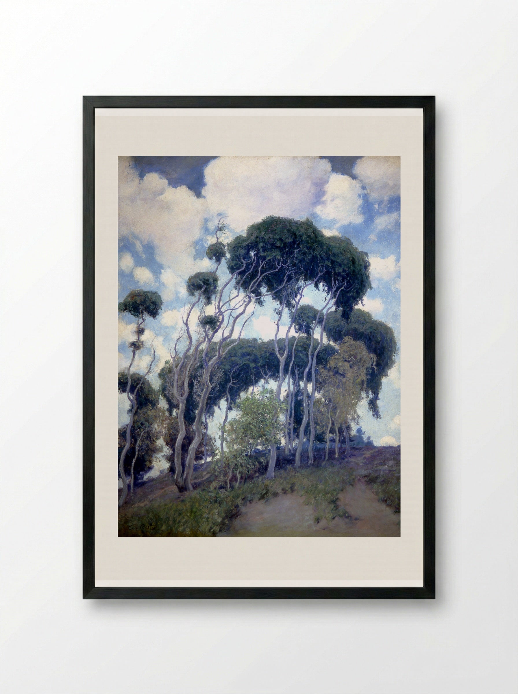 Laguna Eucalyptus - Guy Rose - Framed Print Black