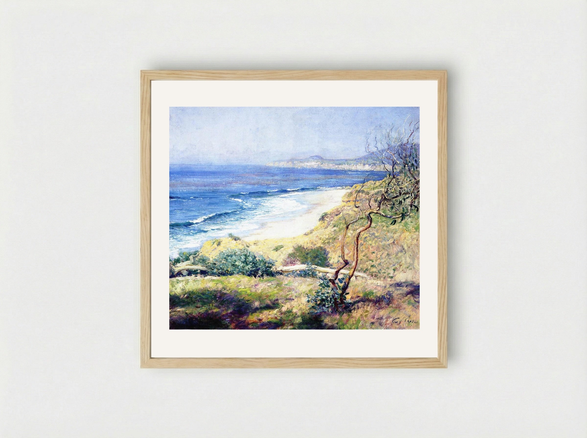 Laguna Shores - Guy Rose - Framed Print Wood