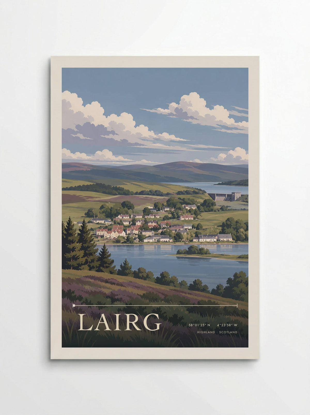 Lairg, Highland | Travel Poster - Poster