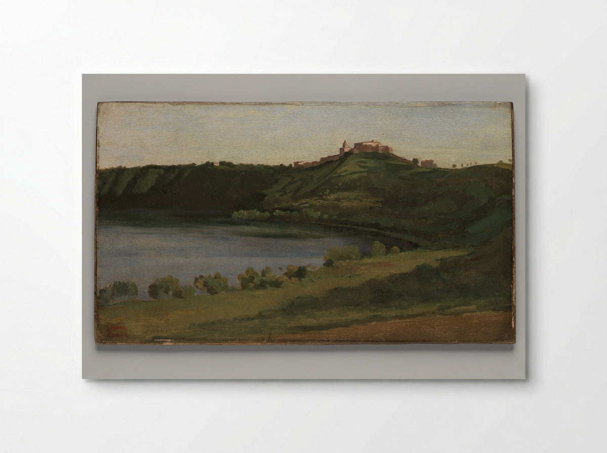 Lake Albano and Castel Gandolfo - Camille Corot - Poster