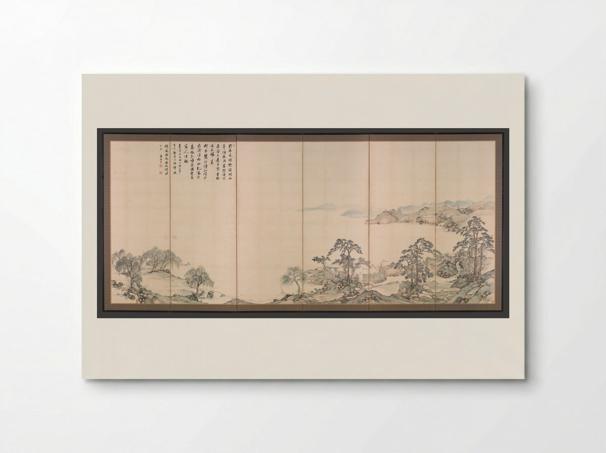 Lake Biwa in Four Seasons - Nukina Kaioku - Poster