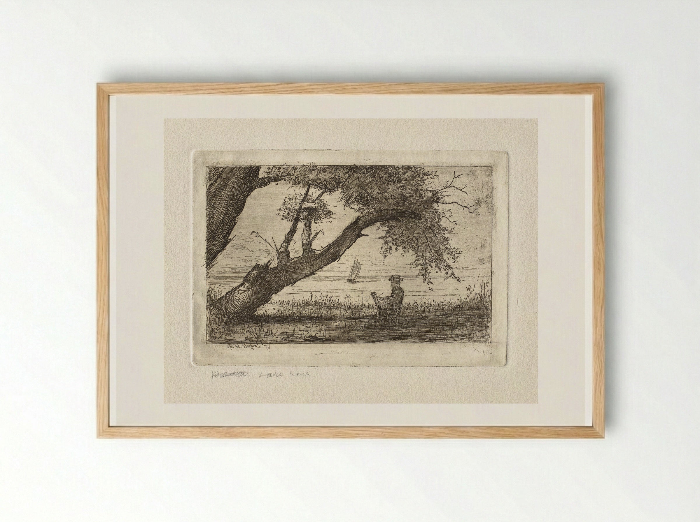 Lake Shore, Cleveland - Otto H. Bacher - Framed Print Wood