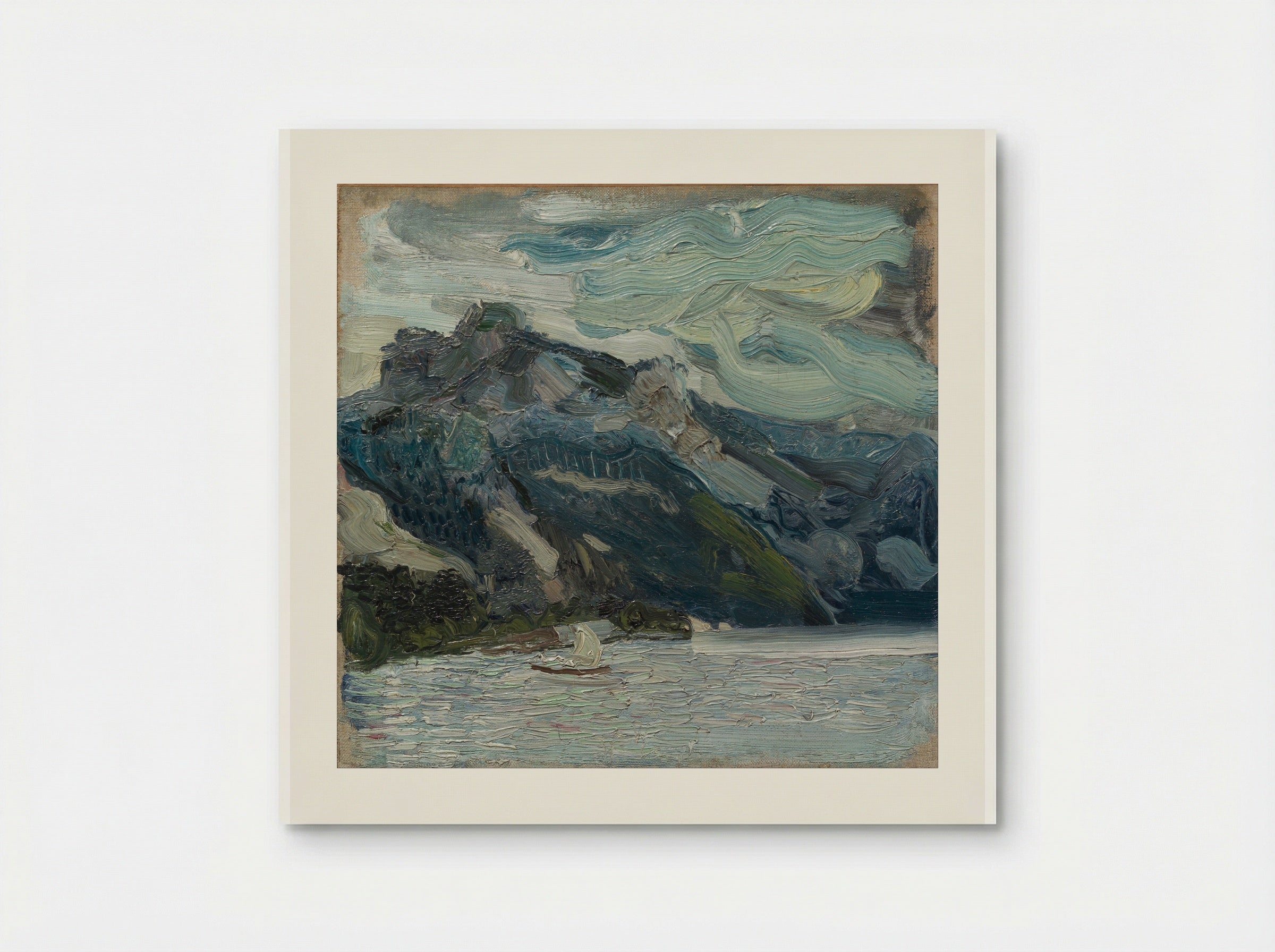 Lake Traunsee with the Schlafende Griechin mountain - Richard Gerstl - Poster
