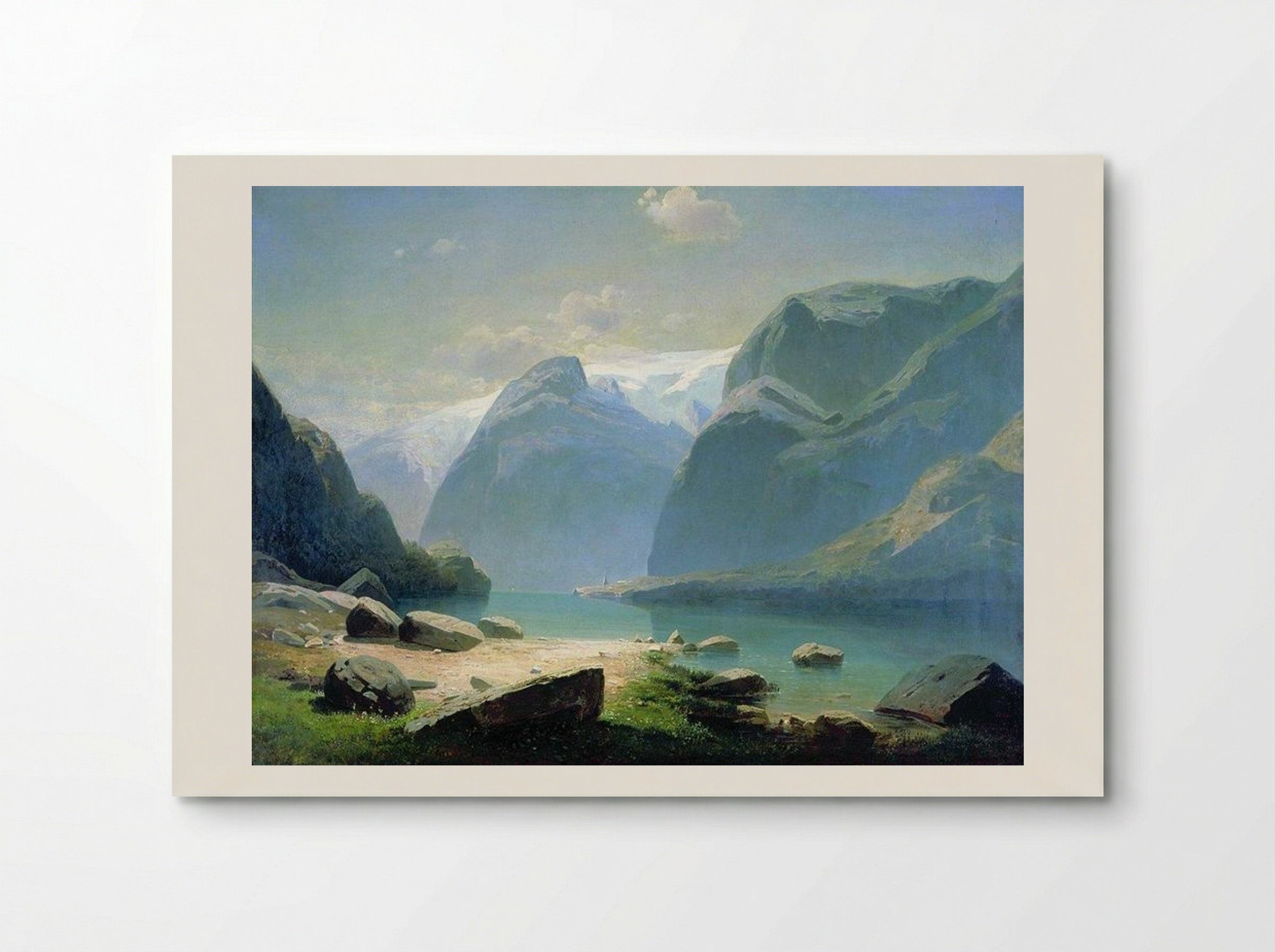 Lake in the Swiss Mountains - Aleksey Savrasov - Poster