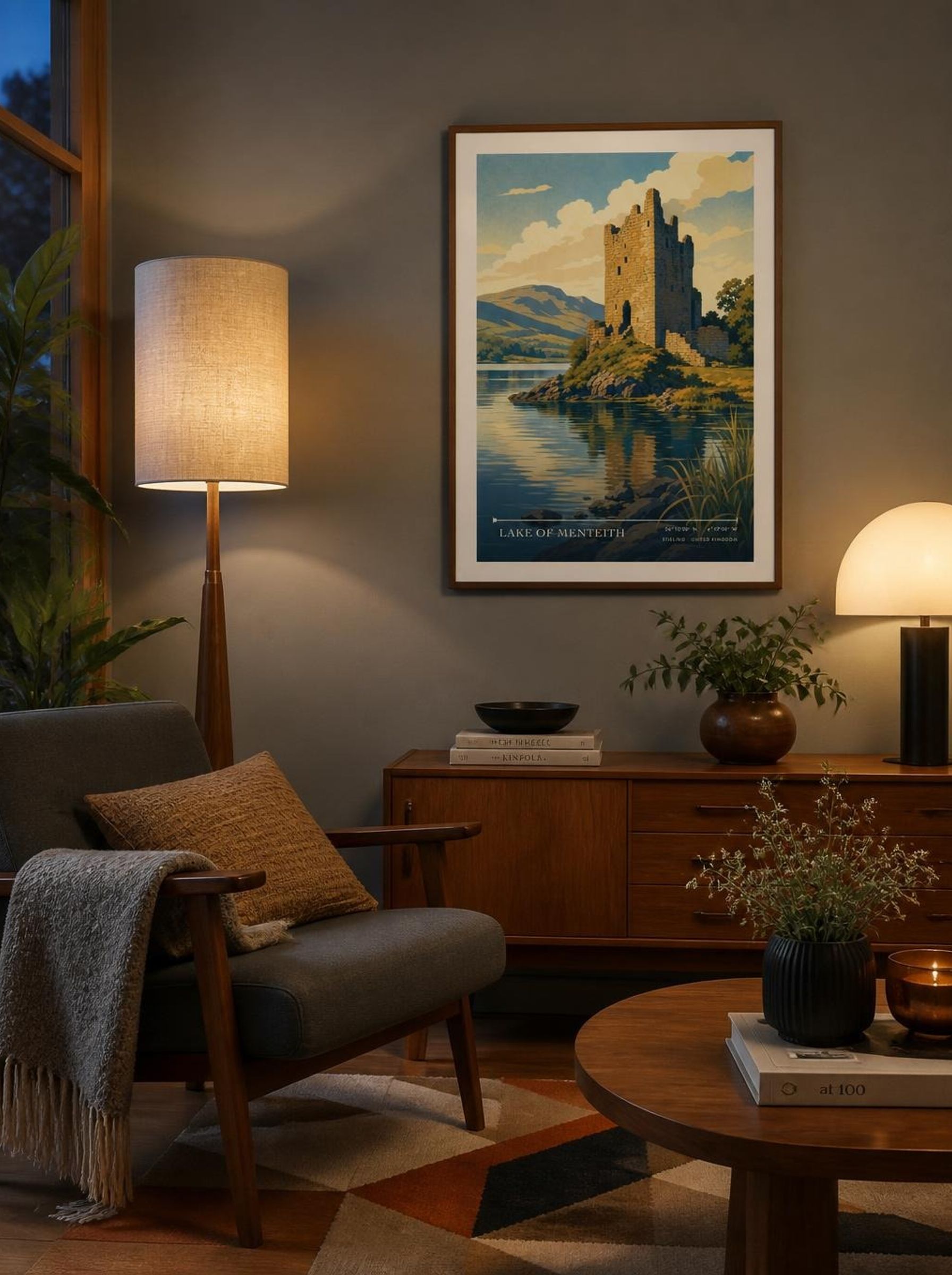 Lake of Menteith Stirling United Kingdom Travel Poster - Lifestyle