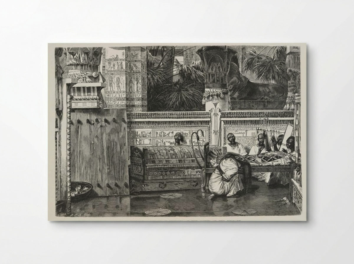 Lamentation of a Widow of Memphis at the Coffin of Her Husband - Sir Lawrence Alma-Tadema - Poster