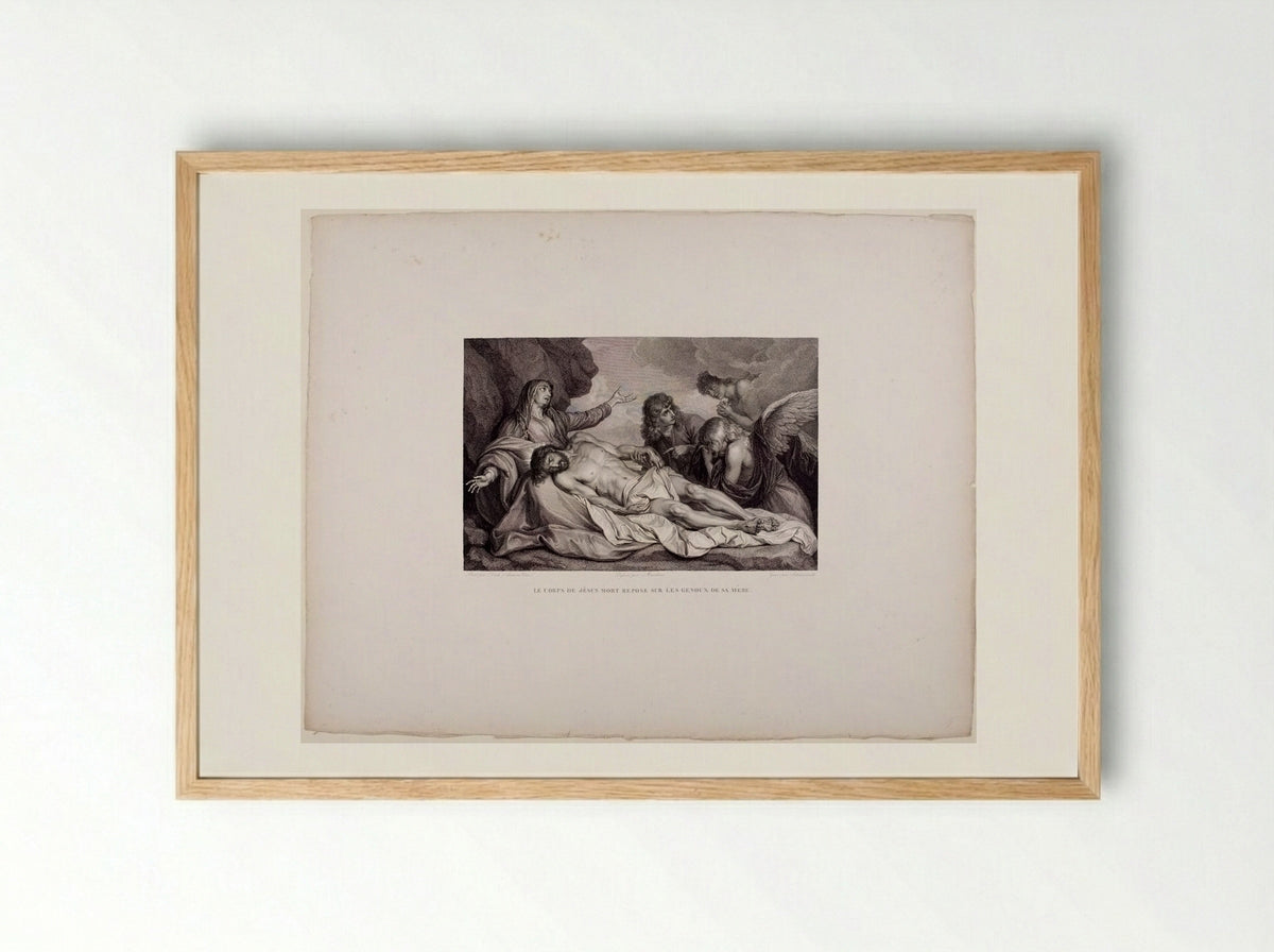 Lamentation - Luigi Schiavonetti - Framed Print Wood