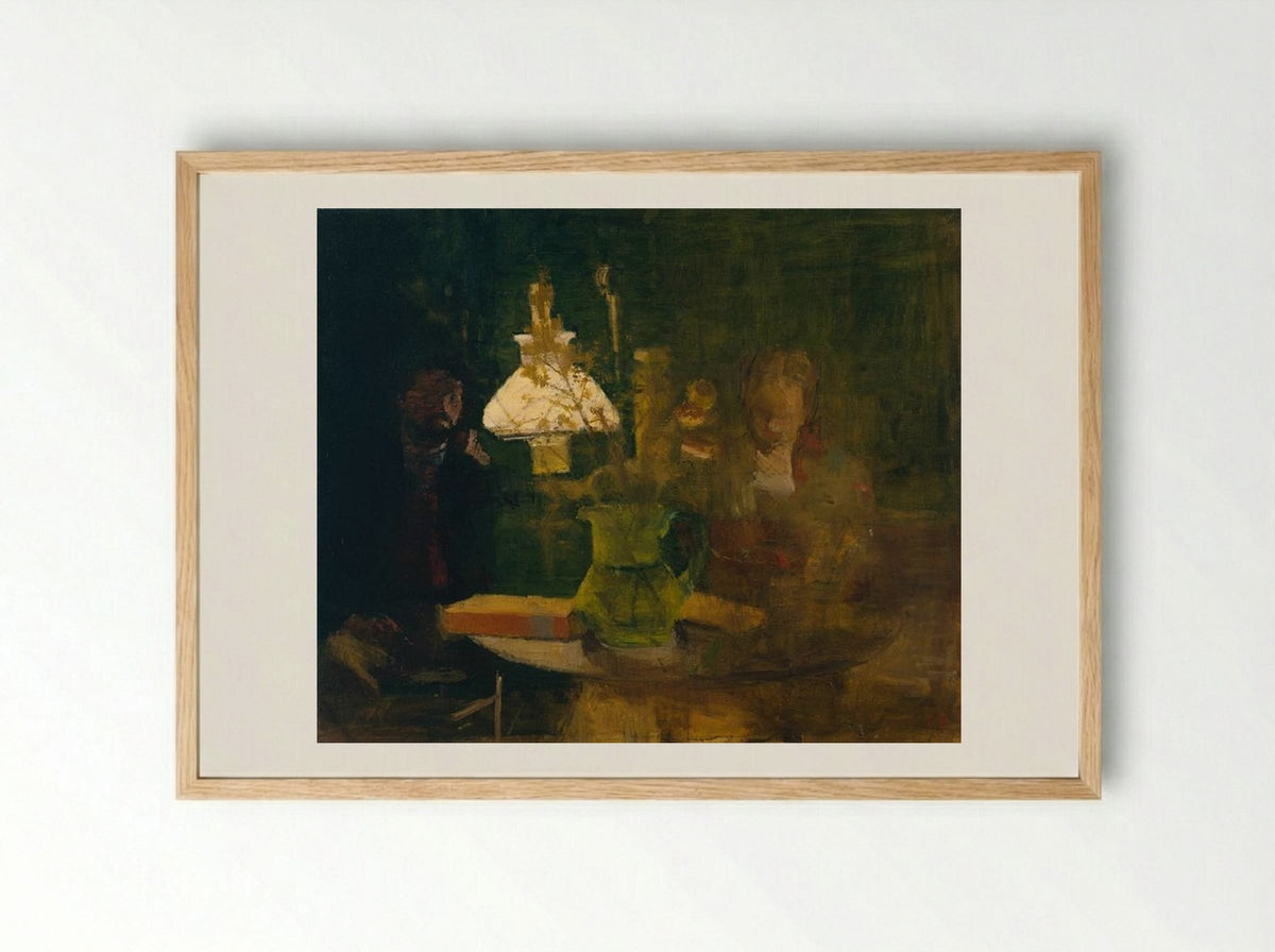 Lamplight - Victor Pasmore - Framed Print Wood