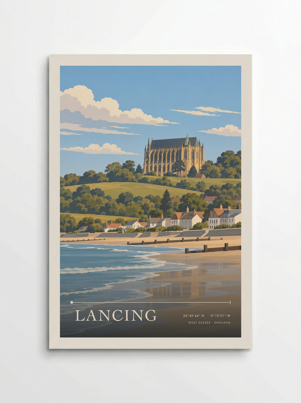 Lancing, West Sussex | Travel Poster - Poster