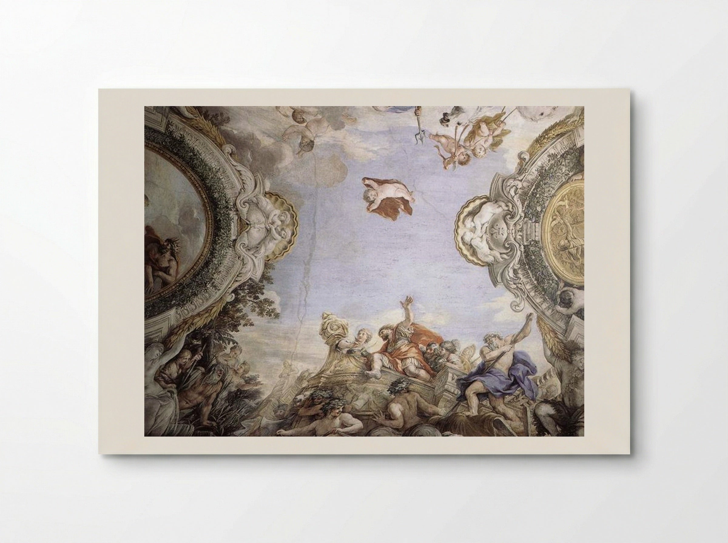 Landing of the Trojans at the Mouth of Tiberis - Pietro da Cortona - Poster