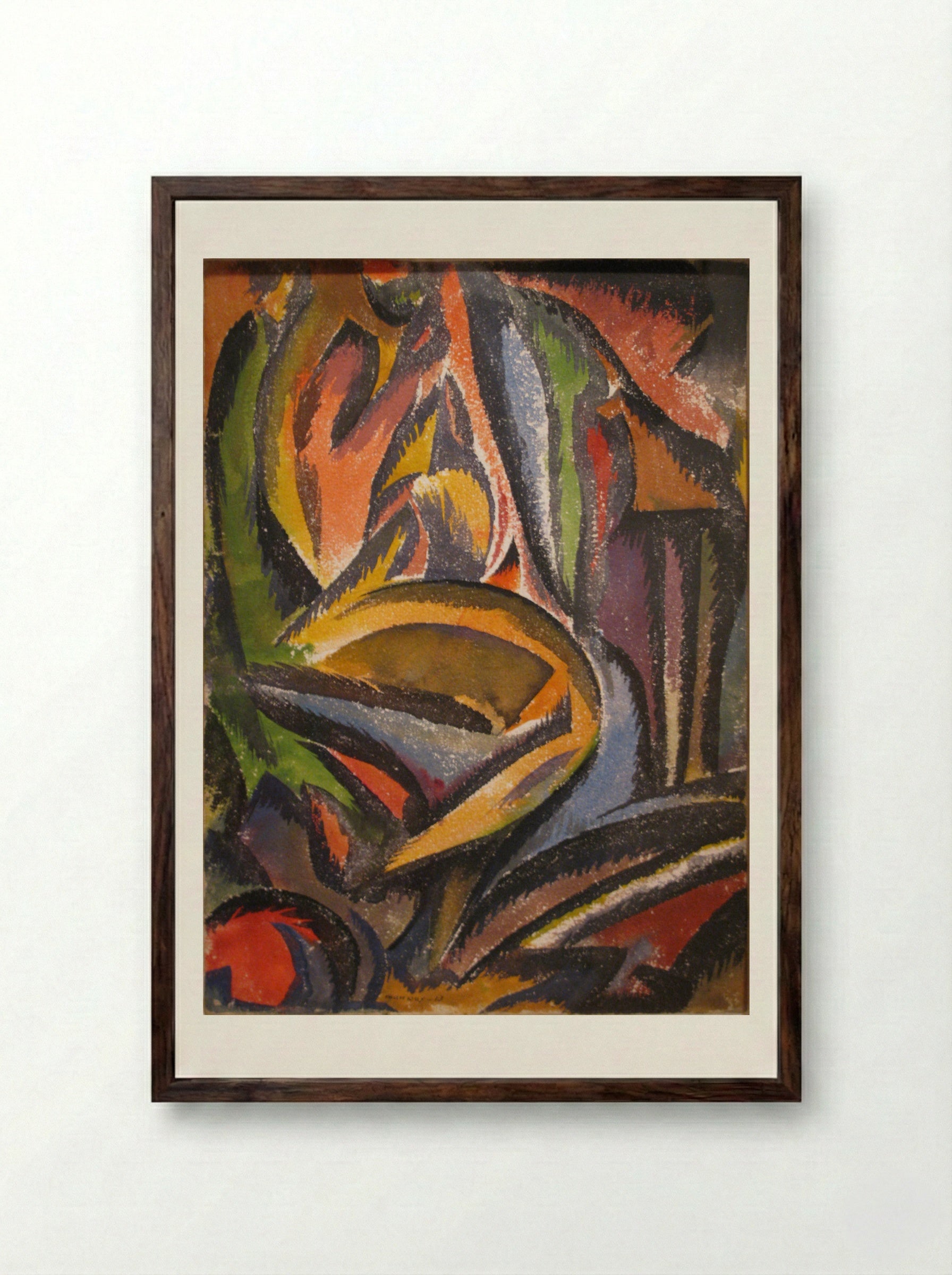 Landscape (Abstraction) - Man Ray - Framed Print Dark Wood