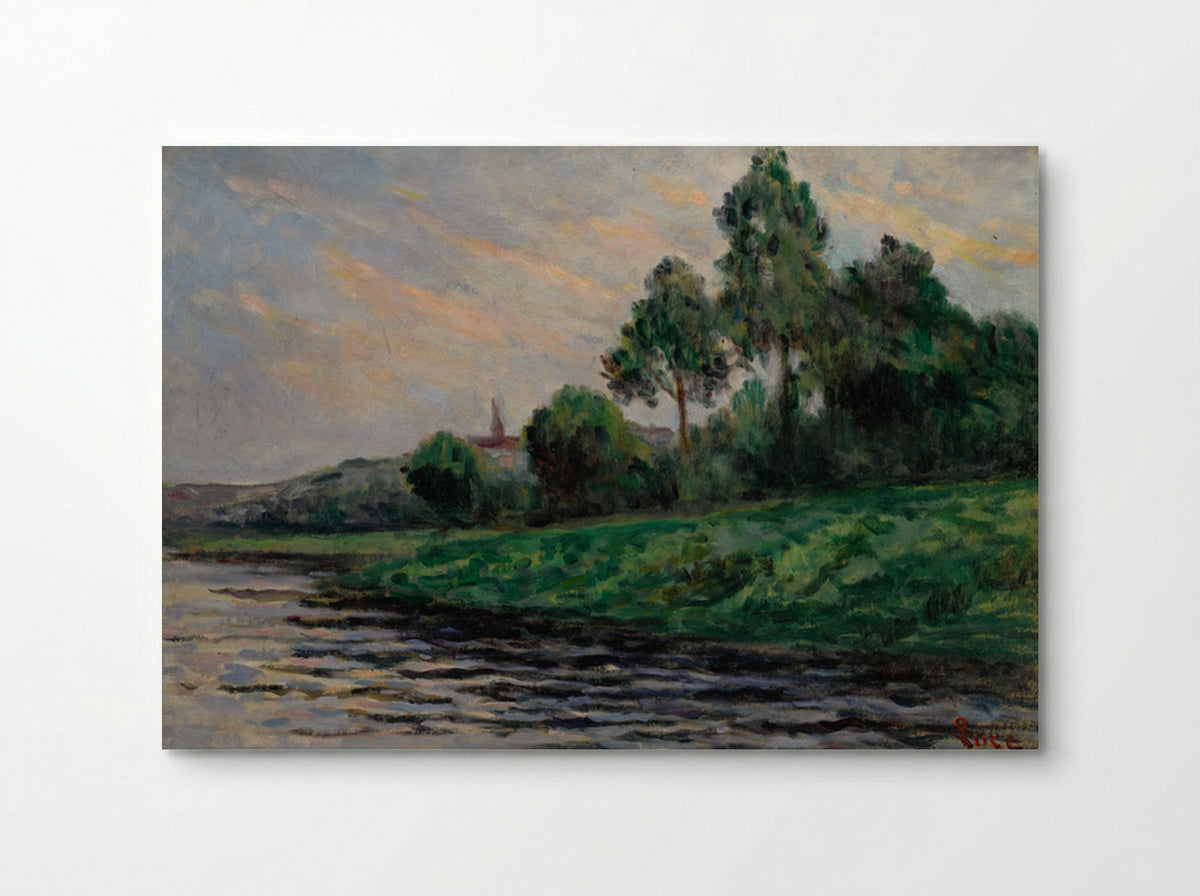 Landscape Around Mantes - Maximilien Luce - Poster