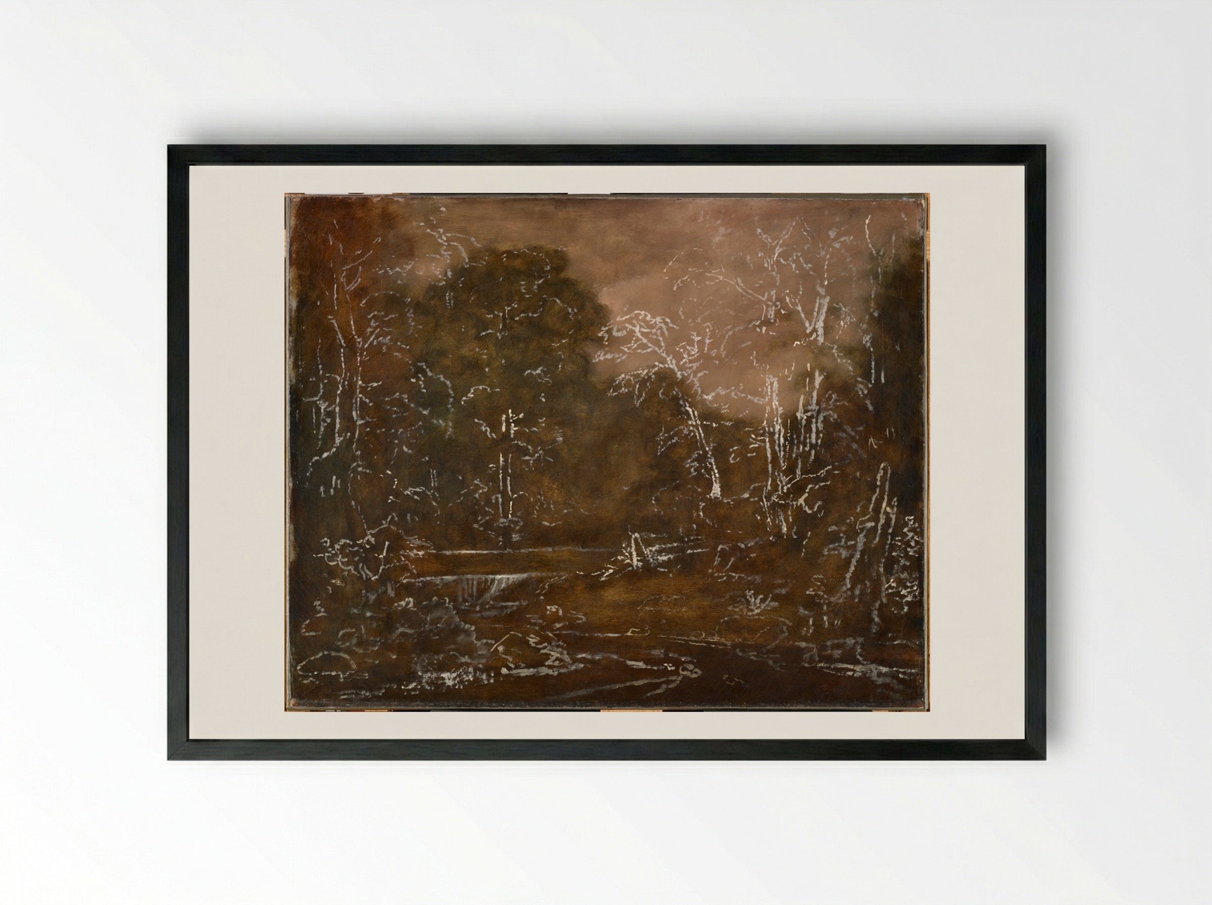Landscape Composition - Washington Allston - Framed Print Black