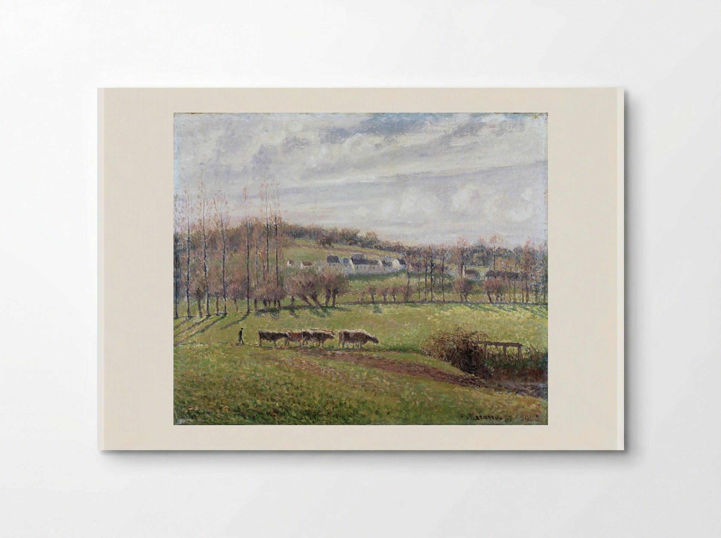 Landscape, Eragny - Camille Pissarro - Poster