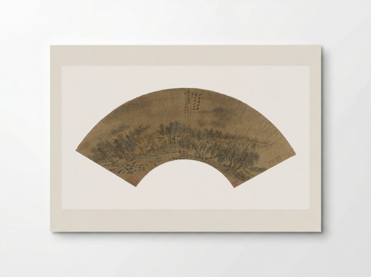 Landscape (Fan Painting) - Wang Jian - Poster