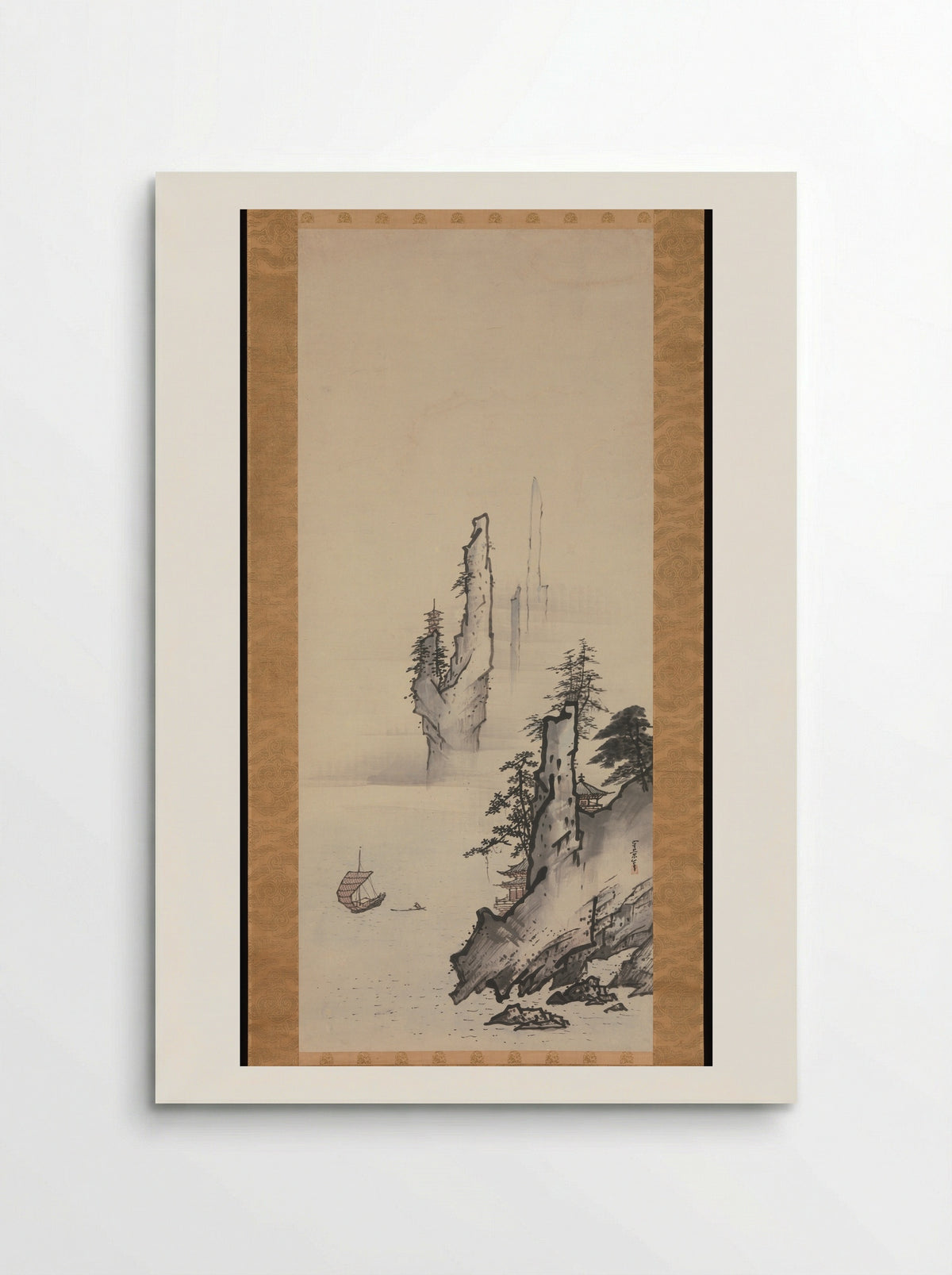 Landscape (Hanging Scroll) - Kusumi Morikage - Poster