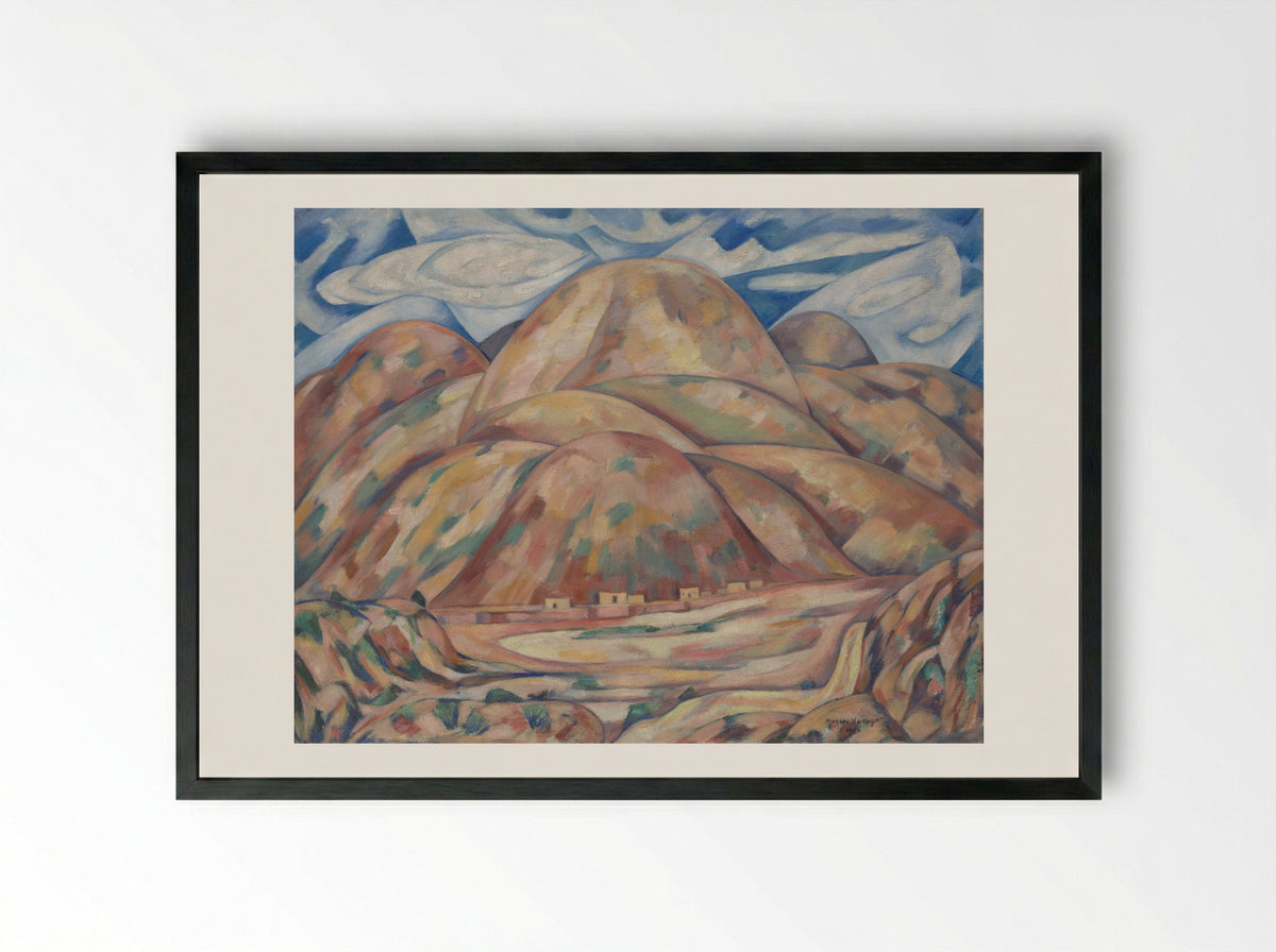 Landscape No. 3, Cash Entry Mines, New Mexico - Marsden Hartley - Framed Print Black