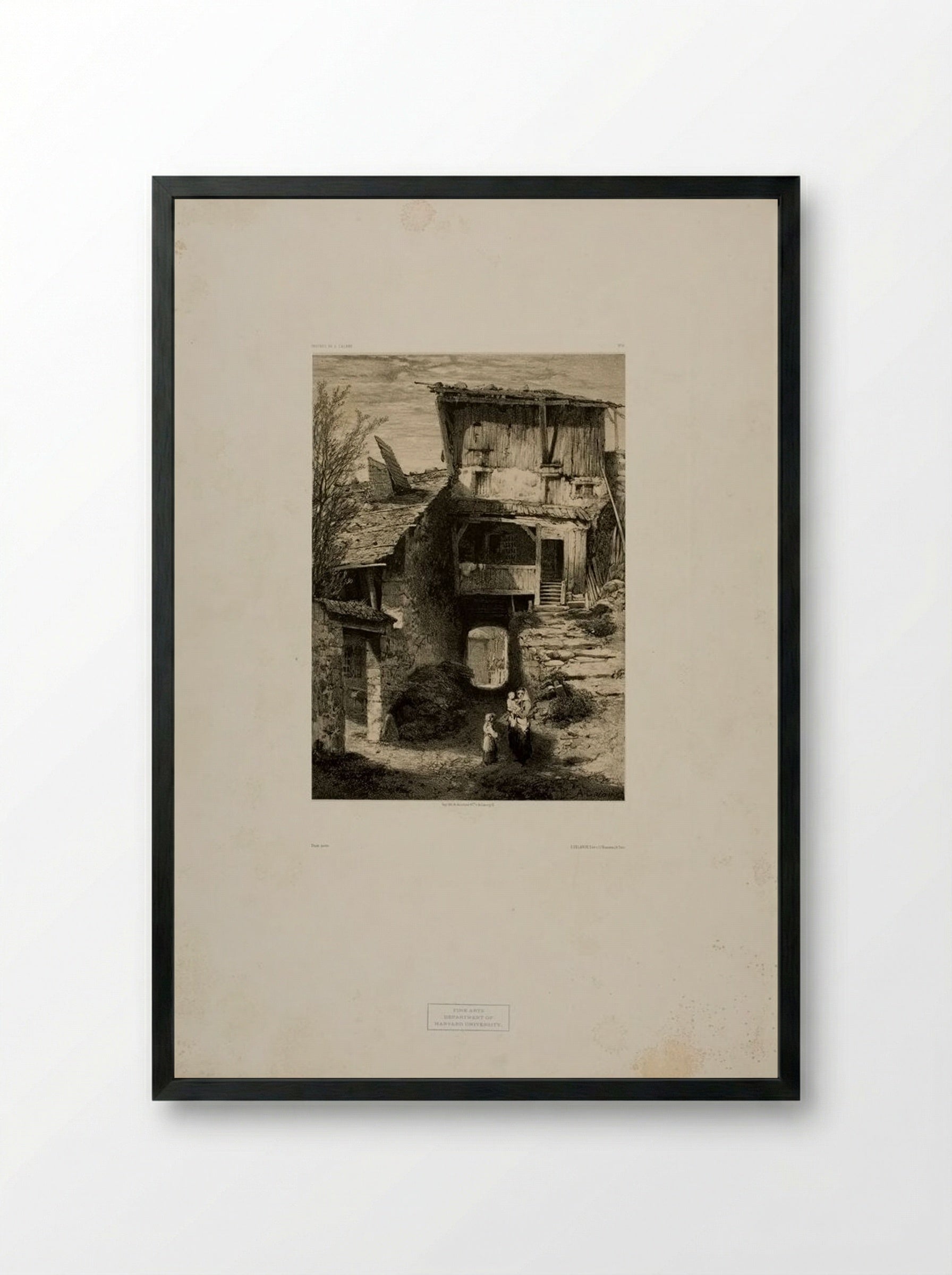 Landscape Number 19 - Alexandre Calame - Framed Print Black
