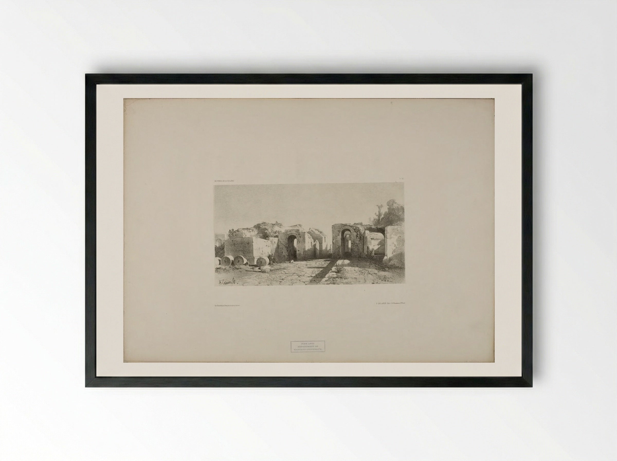 Landscape Number 26 - Alexandre Calame - Framed Print Black