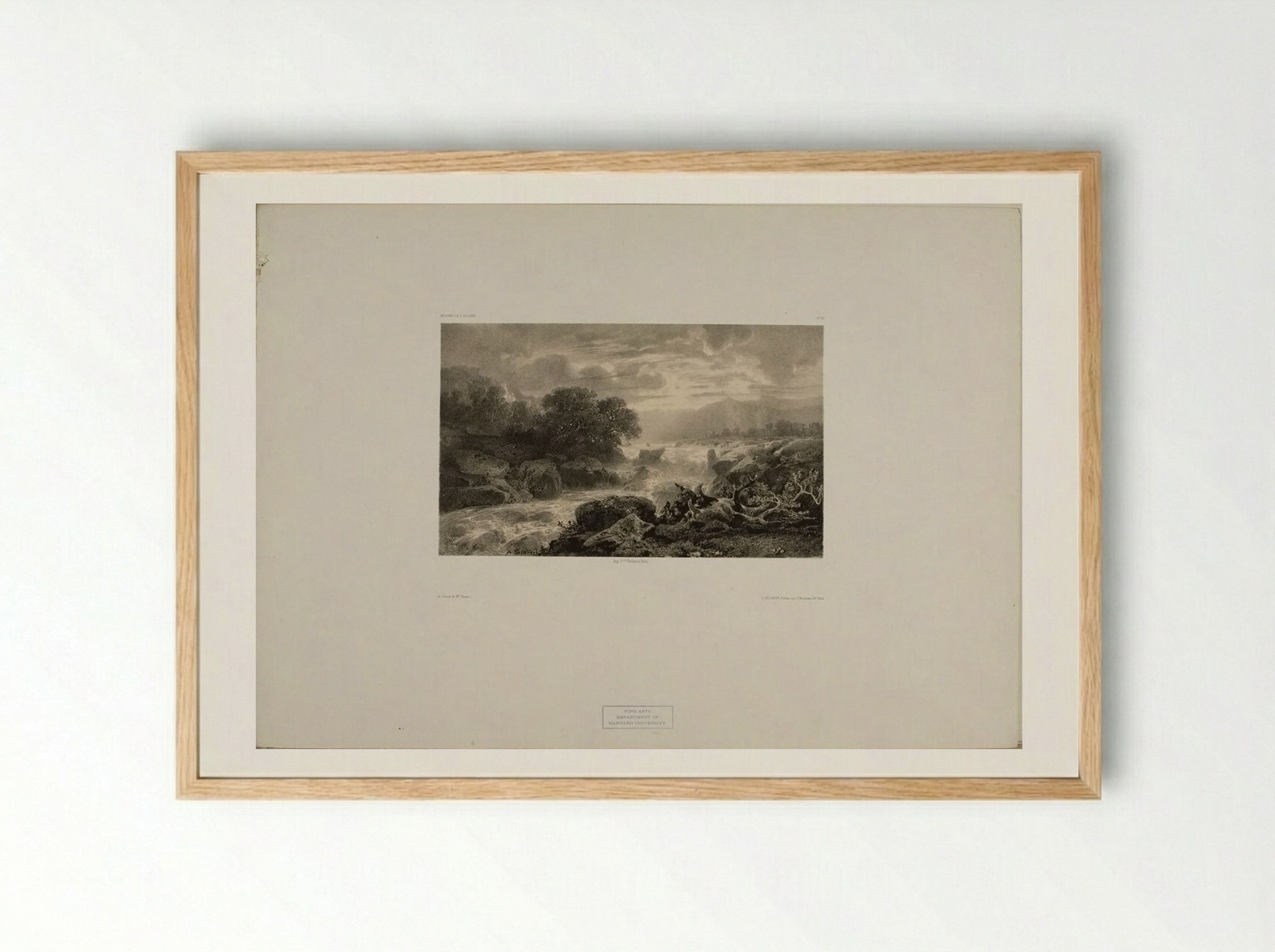 Landscape Number 9 - Alexandre Calame - Framed Print Wood