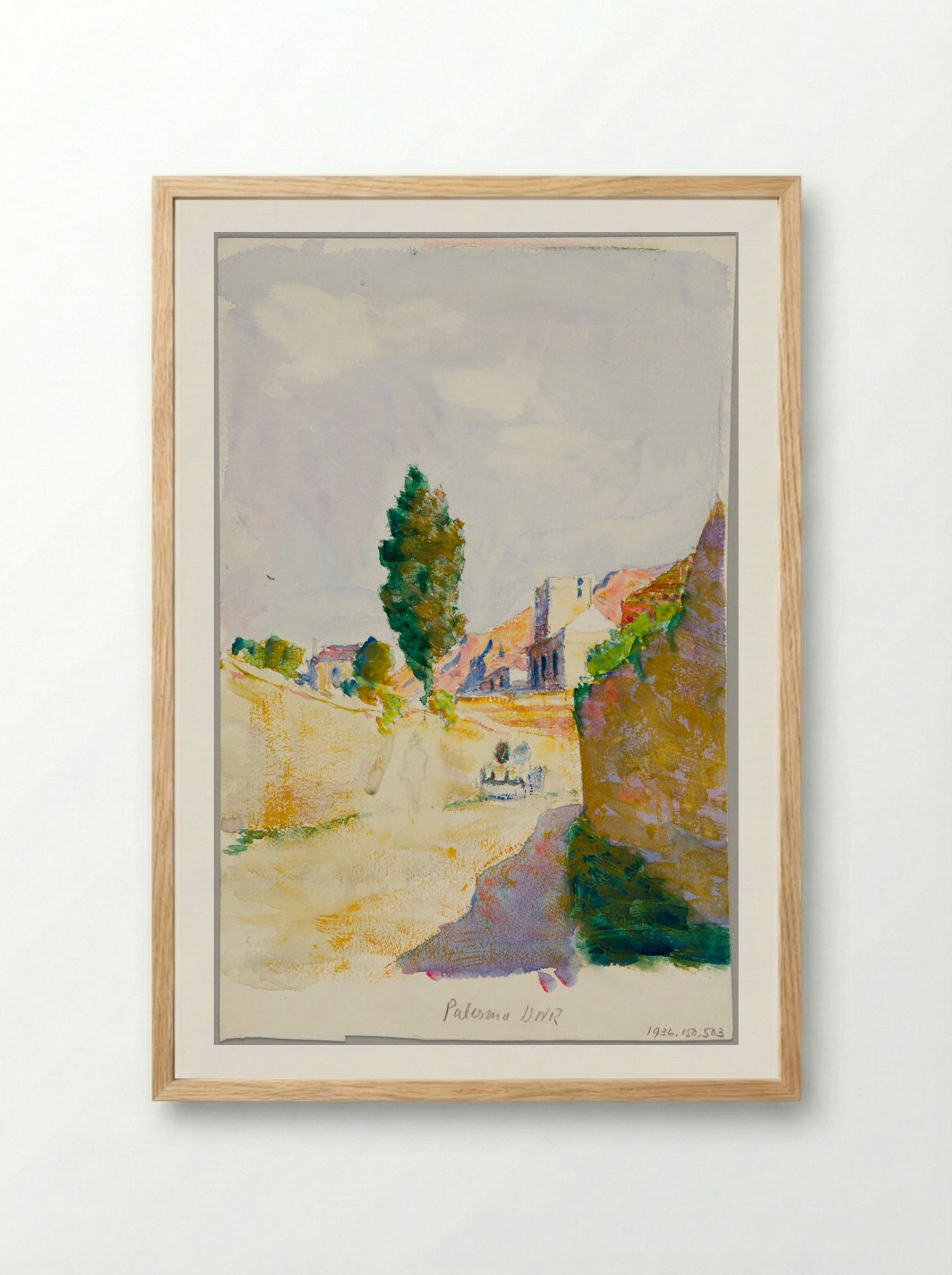 Landscape, Palermo, Italy - Denman Waldo Ross - Framed Print Wood