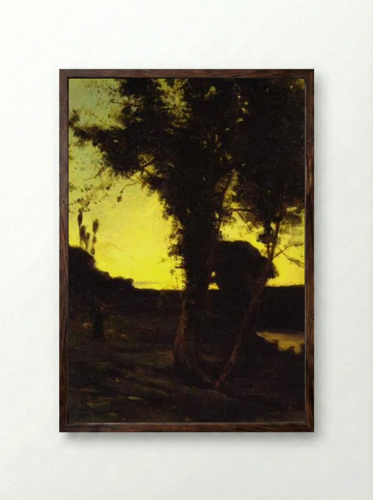 Landscape (Paysage) - Francis Picabia - Framed Print Dark Wood