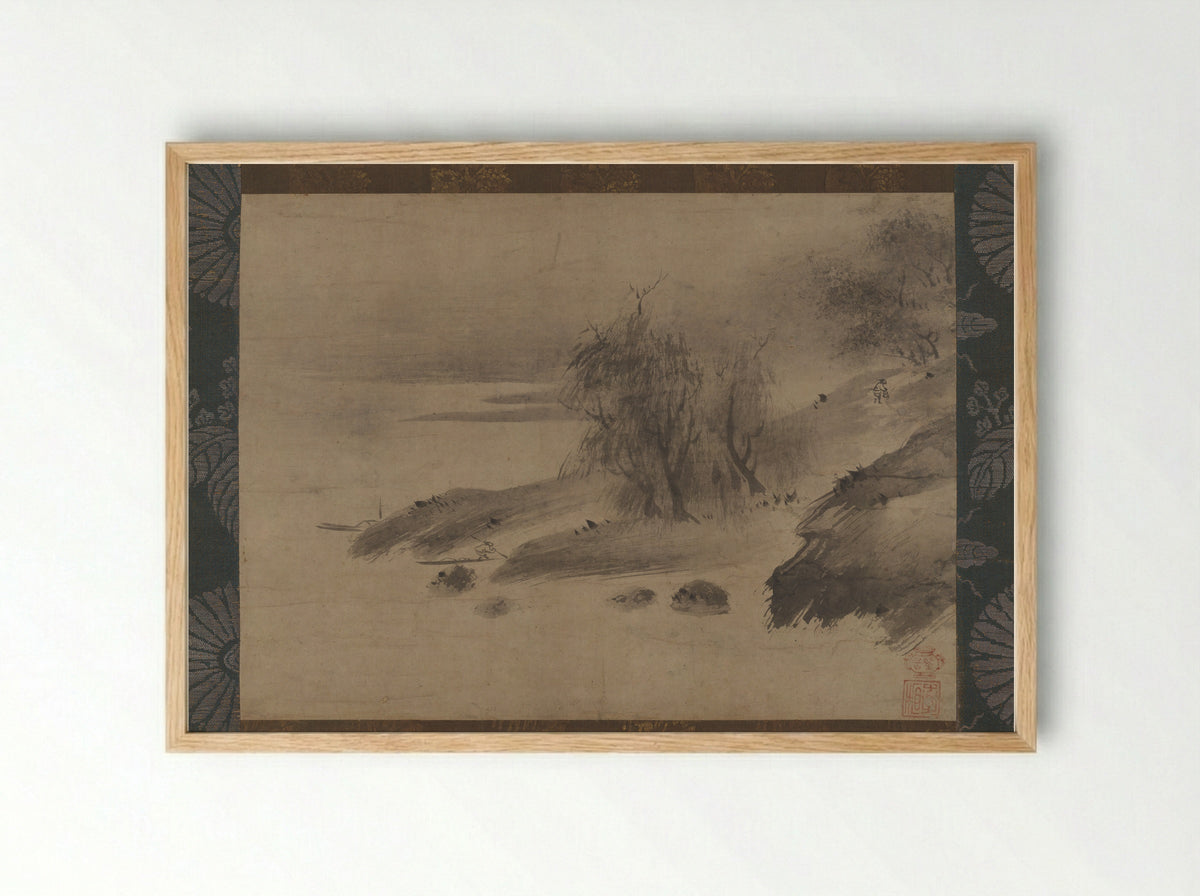 Landscape (Sōami) - Sōami - Framed Print Wood
