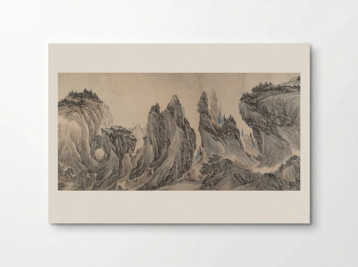 Landscape after Dong Yuan, Juran, Ma Yuan, and Xia Gui - Li Zai - Poster