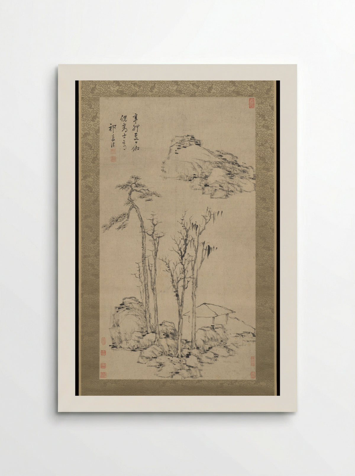 Landscape after Ni Zan - Qi Zhijia - Poster