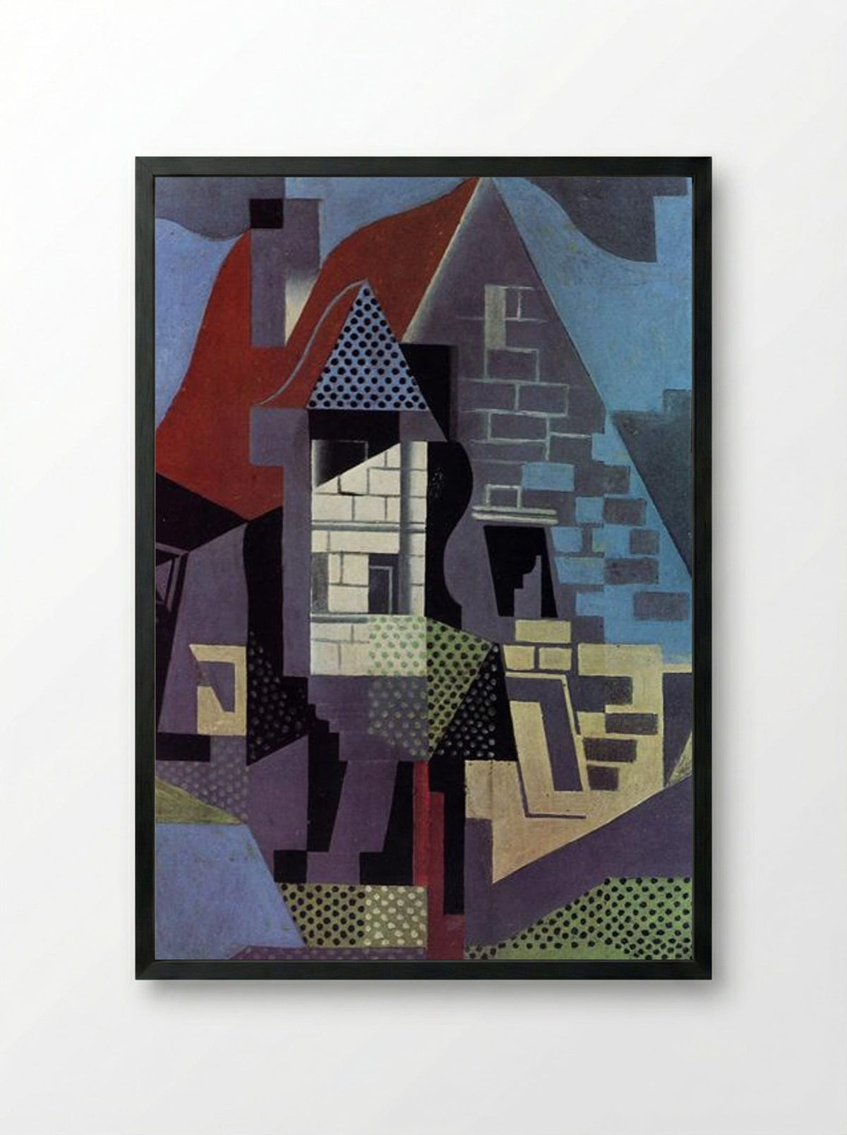 Landscape at Beaulieu - Juan Gris - Framed Print Black