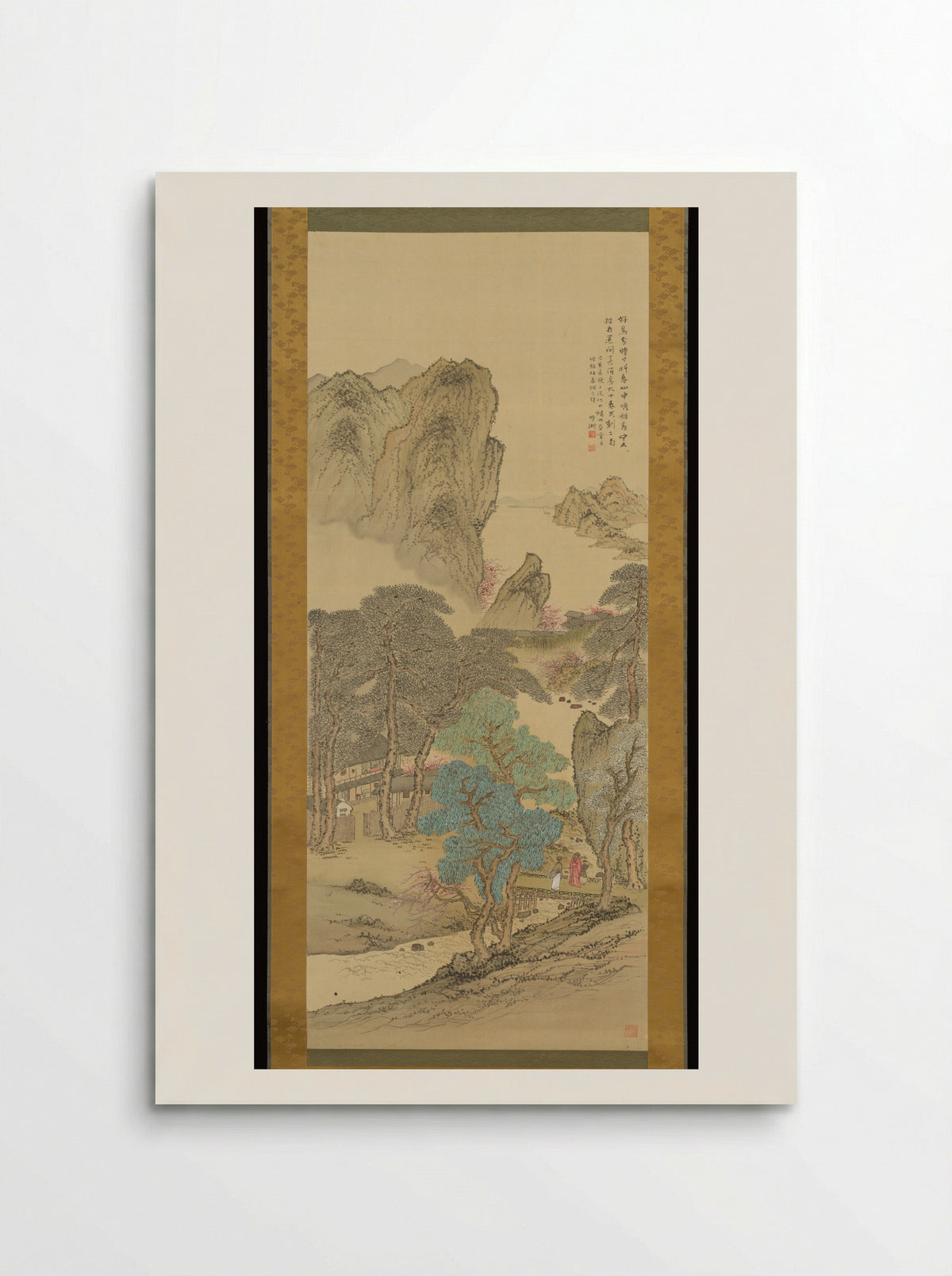 Landscape in Blue and Green - Okuhara Seiko - Poster