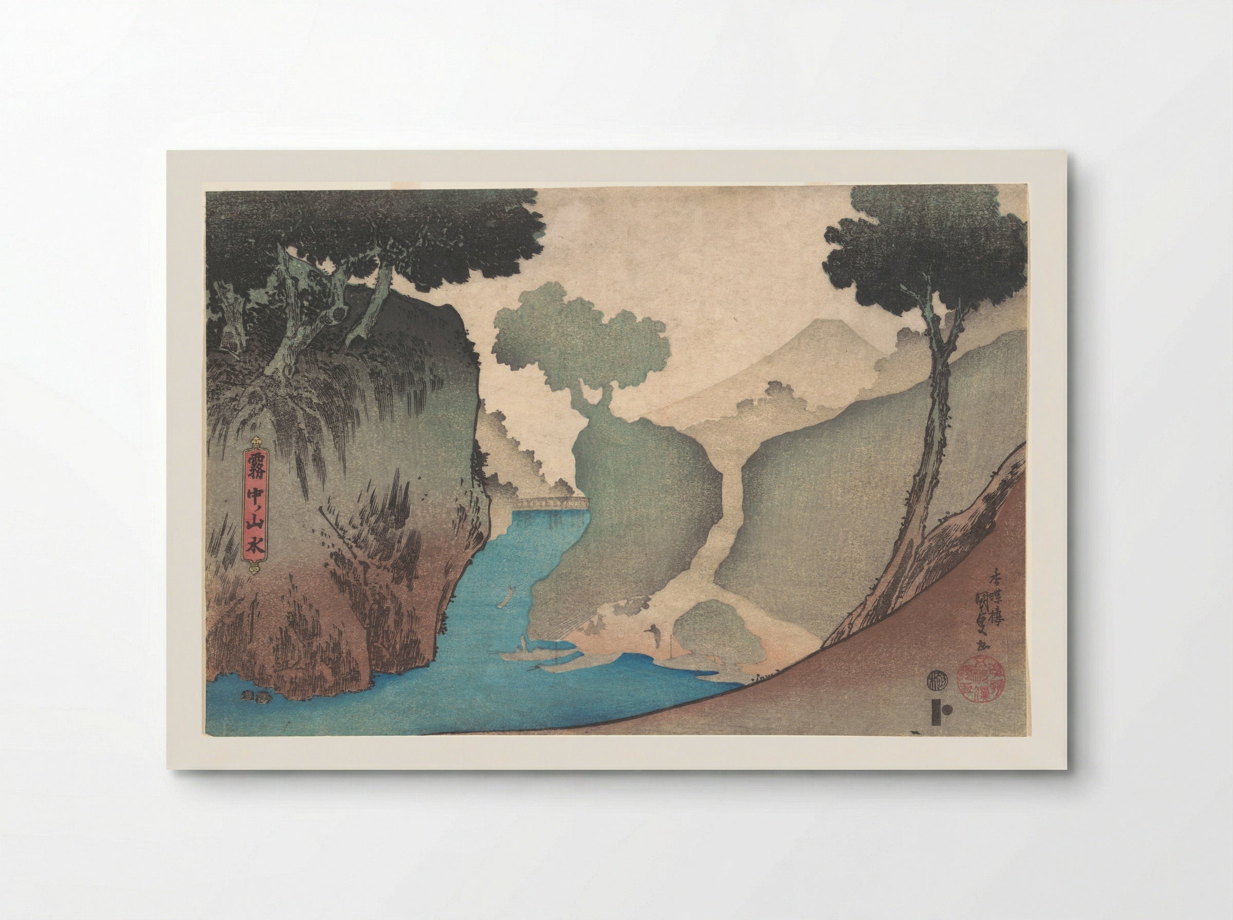 Landscape in the Mist - Utagawa Kunisada - Poster