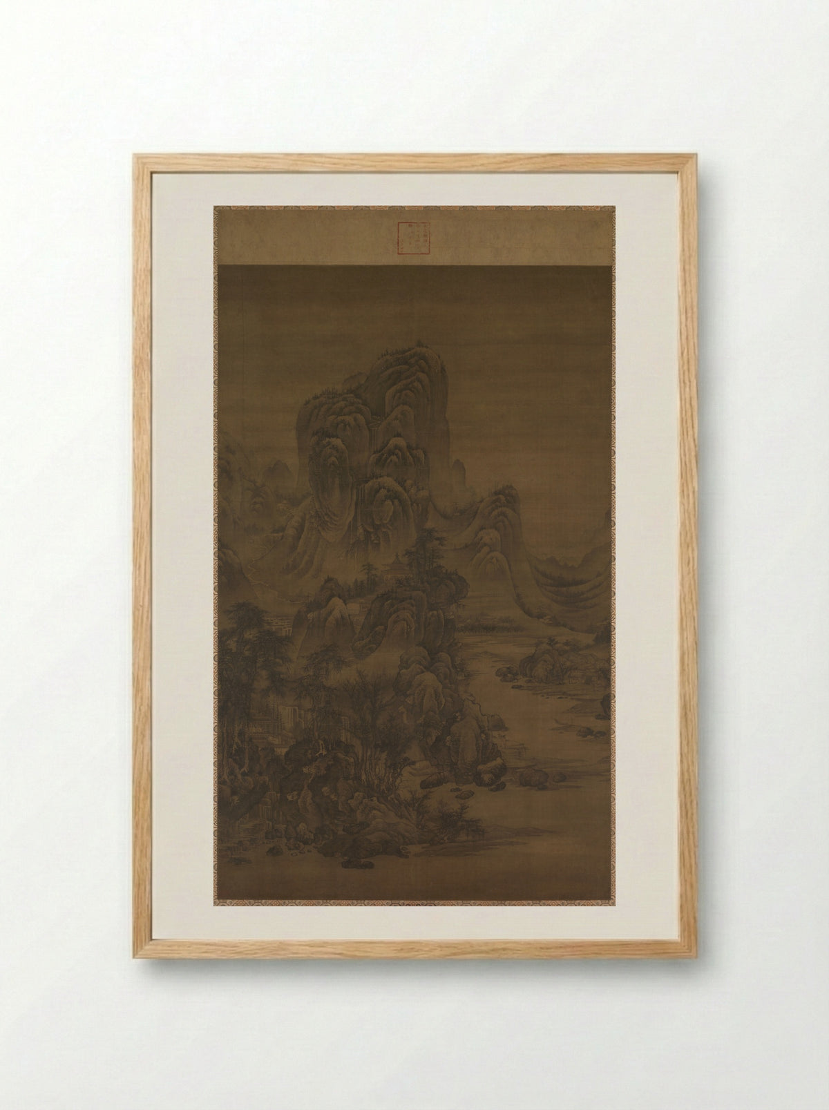 Landscape in the Style of Juran - Liu Du - Framed Print Wood