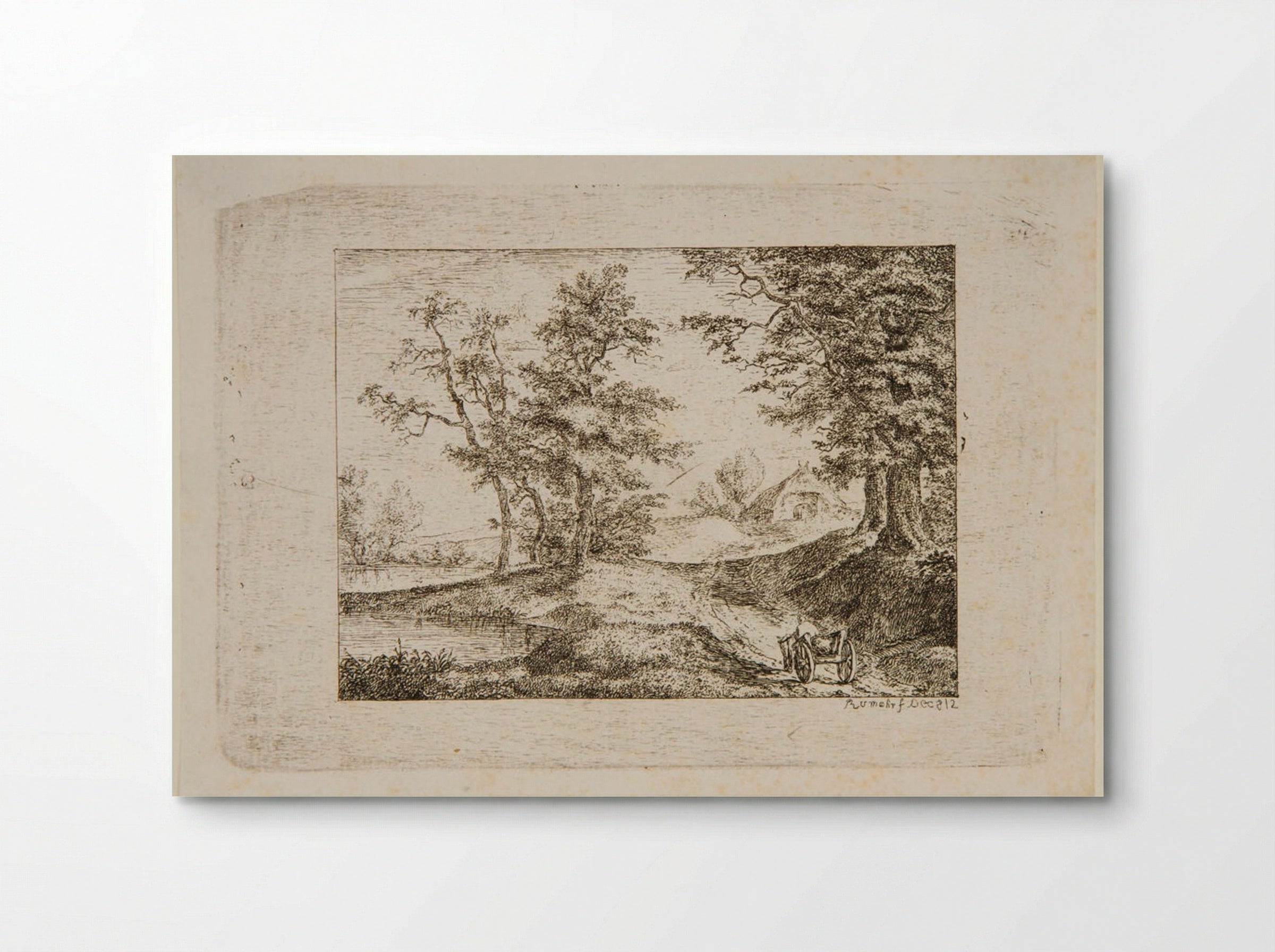 Landscape in the Style of Ruisdael - Carl Friedrich von Rumohr - Poster