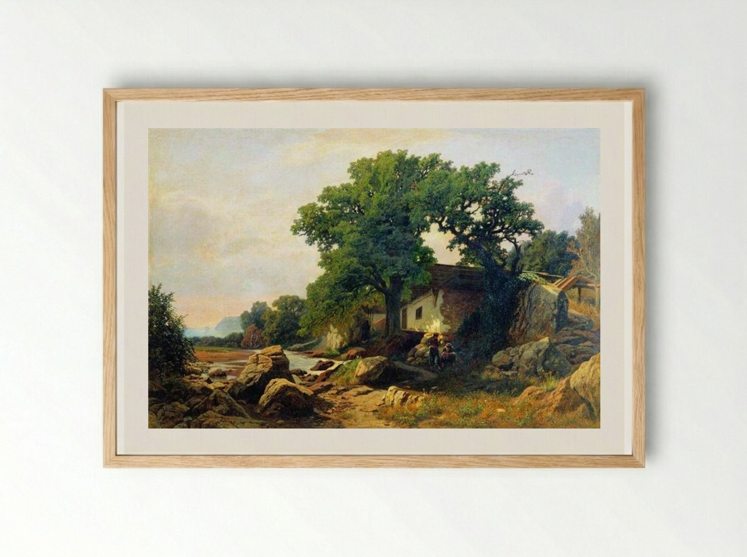 Landscape near Alushta - Volodymyr Orlovsky - Framed Print Wood