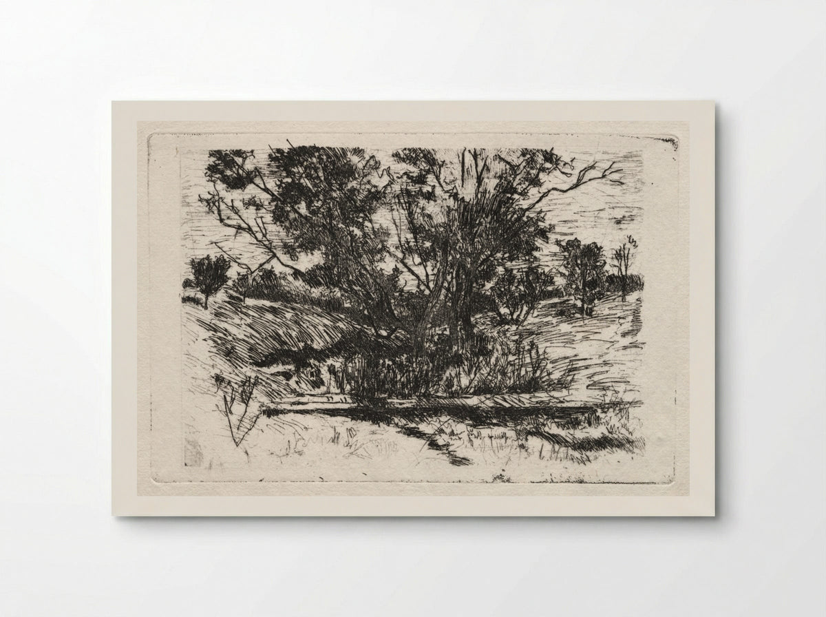 Landscape near Cincinnati - John Henry Twachtman - Poster